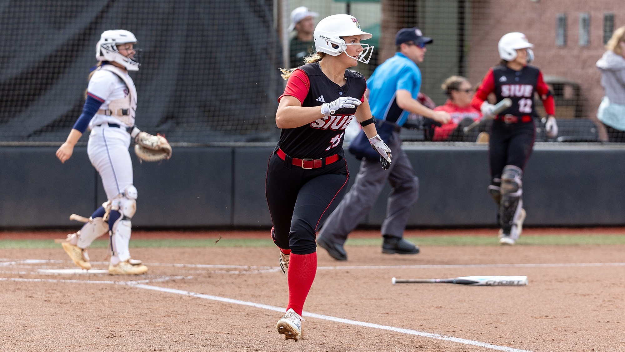 Softball vs Southern Indiana:  04-18-26 SIUE Cougars Softball faced off against Southern Indiana  on the campus of Southern Illinois University Edwardsville Saturday, April 18, 2026.  (Photo: Scott Kane/SIUE Athletics)