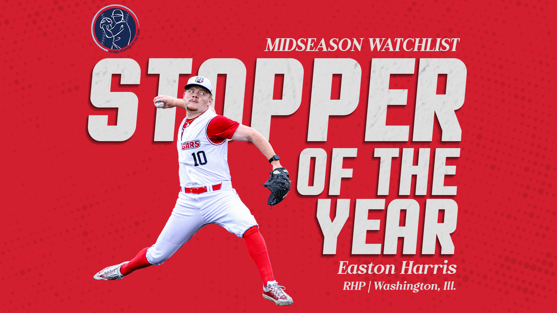 Easton Harris Midseason Stopper of the Year list