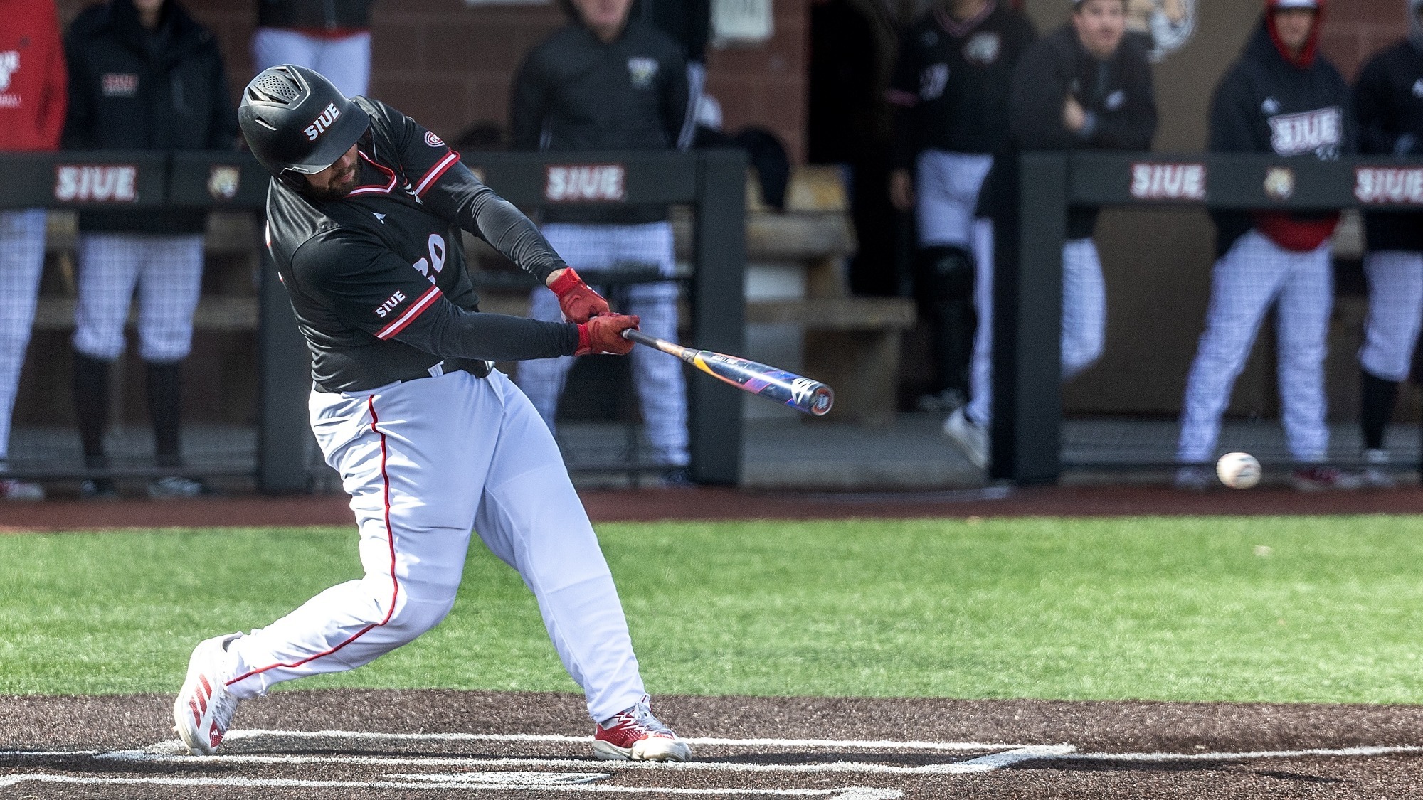 Baseball vs Eastern Michigan 03-01-26: SIUE Cougars Baseball played against the Eastern Michigan Eagles at the Simmons Baseball Complex on the campus of Southern Illinois University Edwardsville on Sunday, March 1, 2026.  (Photo: Scott Kane/SIUE Athletics)