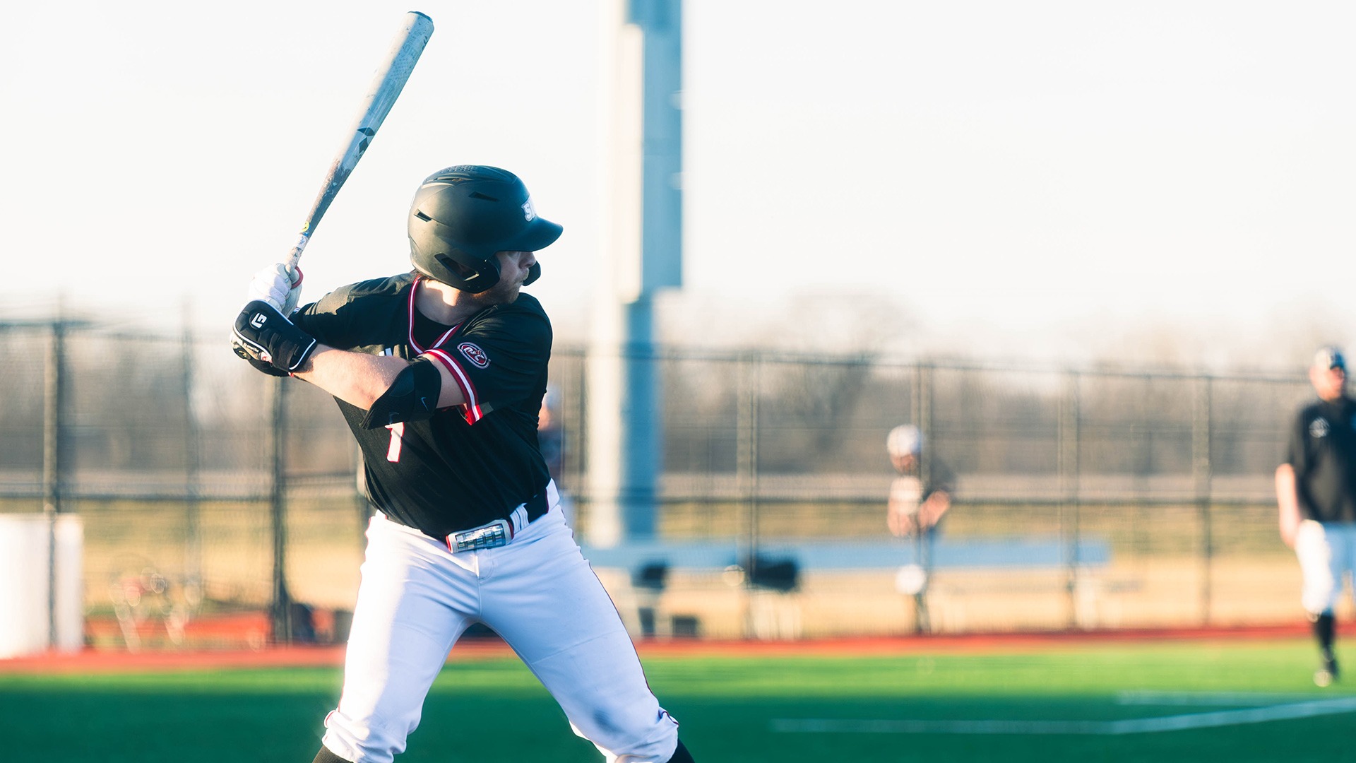 Mack Mitchell hits against Eastern Michigan