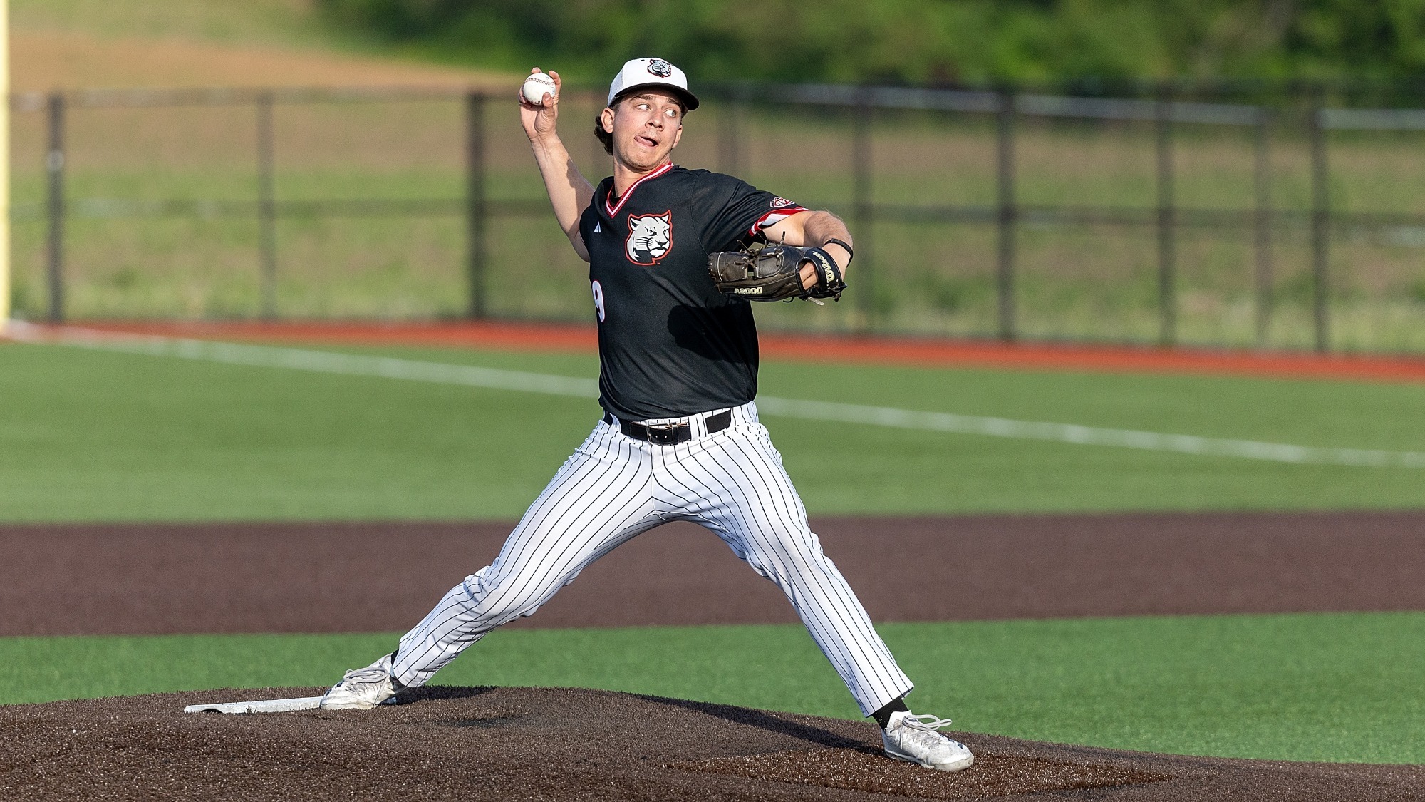 Brady Coon pitches against Eastern Michigan