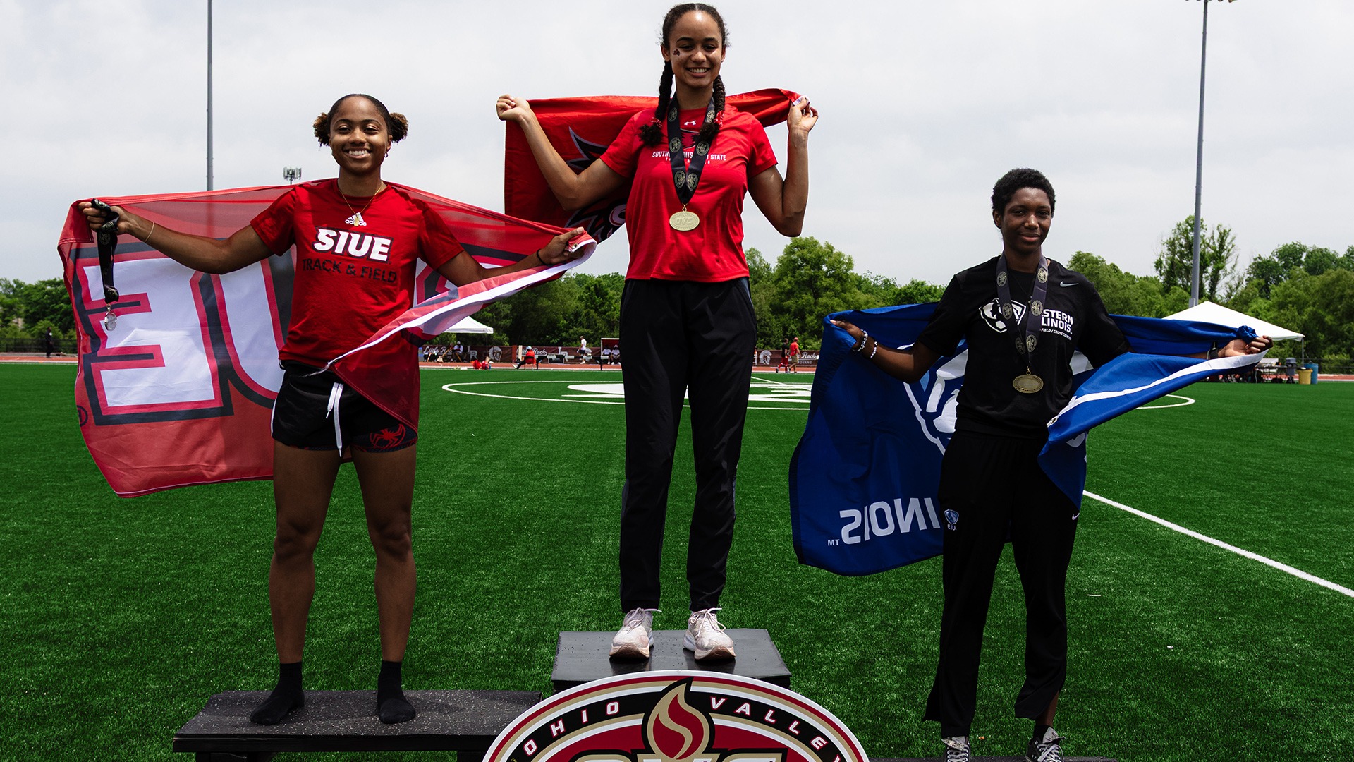 Nyah Williams on Triple Jump Podium at OVC Championships