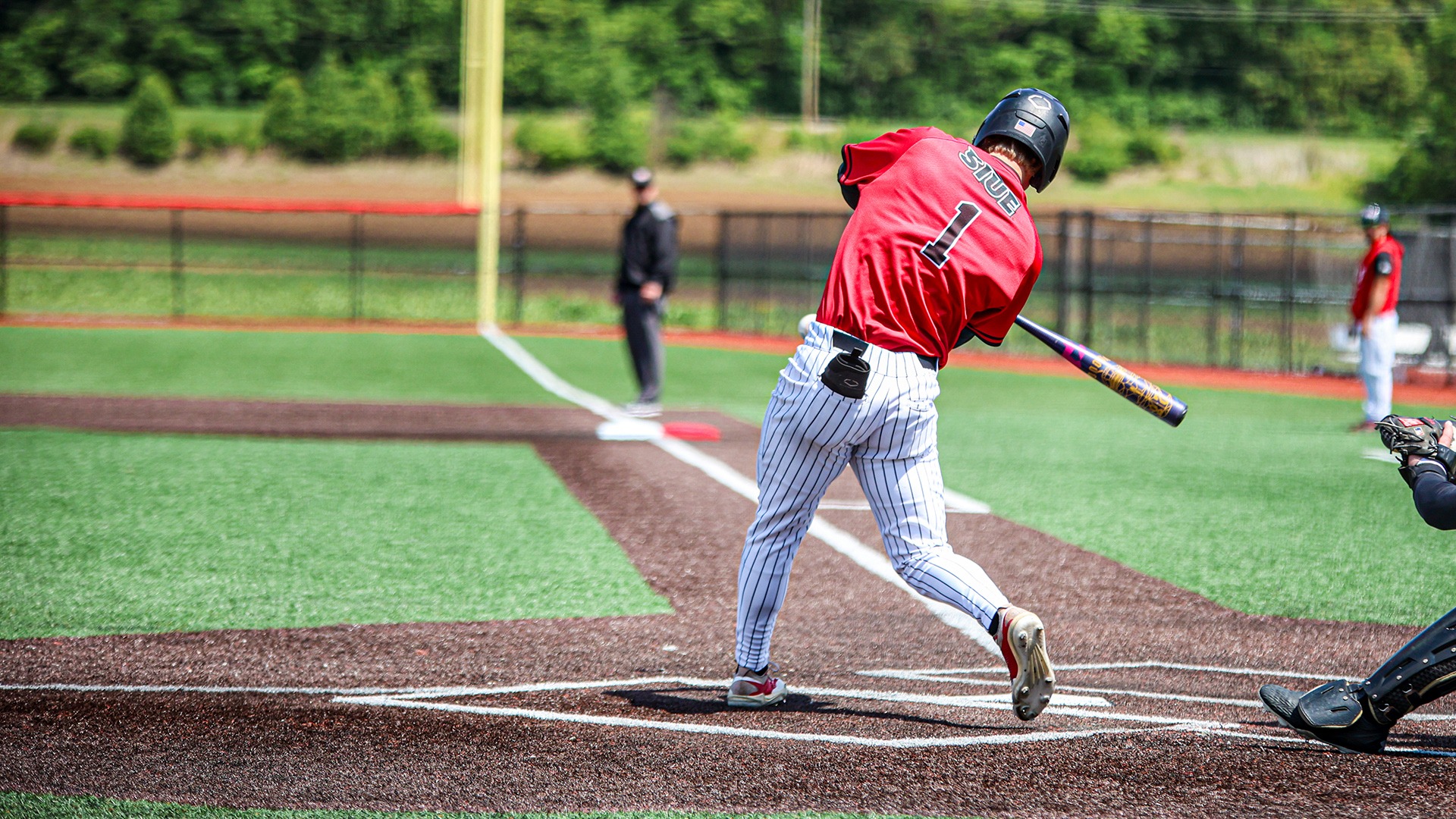 Bloomer at the plate against Lindenwood