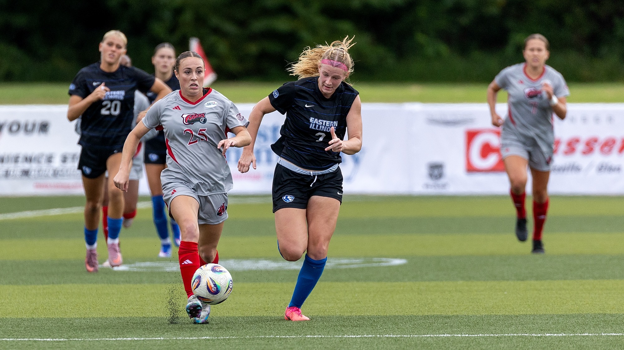 Women’s Soccer vs Eastern Illinois  09-27-26: SIUE Cougars faced off against the Eastern Illinois Panthers at Ralph Korte Stadium on the campus of Southern Illinois University Edwardsville, Sunday, September 27, 2026. (Photo: Scott Kane/SIUE Athletics)