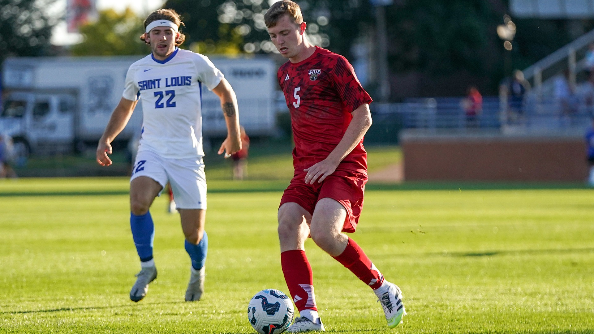 Archie McDonnell plays against Saint Louis in a 2025 game