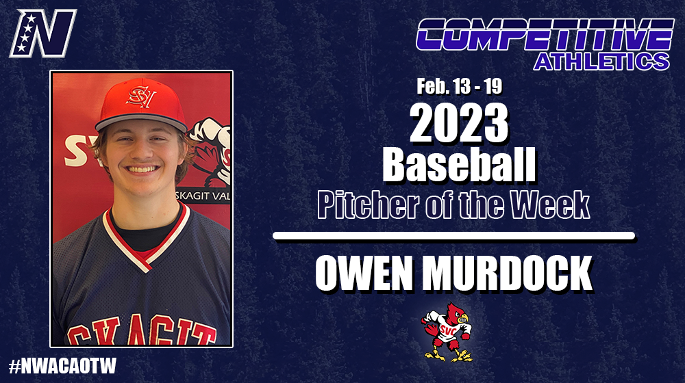 Owen Murdock, Baseball Pitcher, Skagit Valley Skagit Valley College