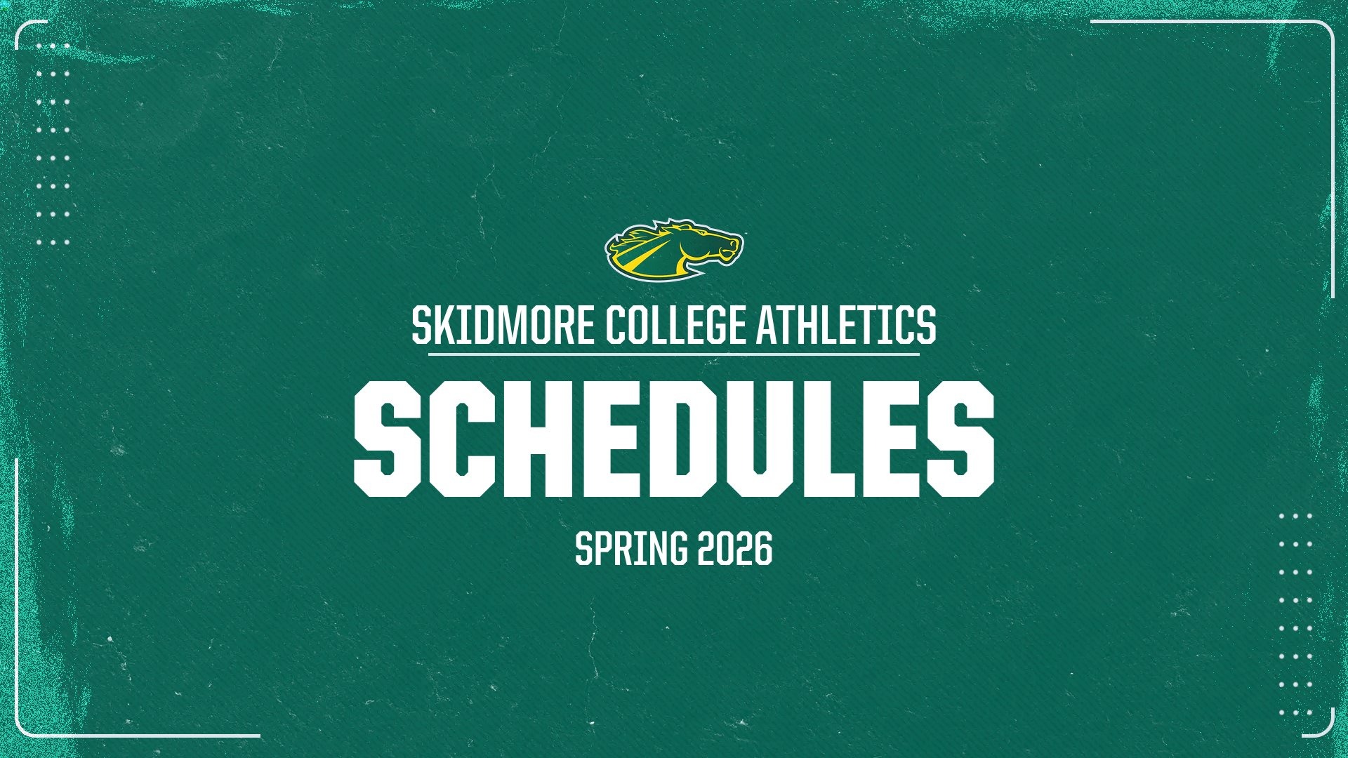 Spring Schedules 2026