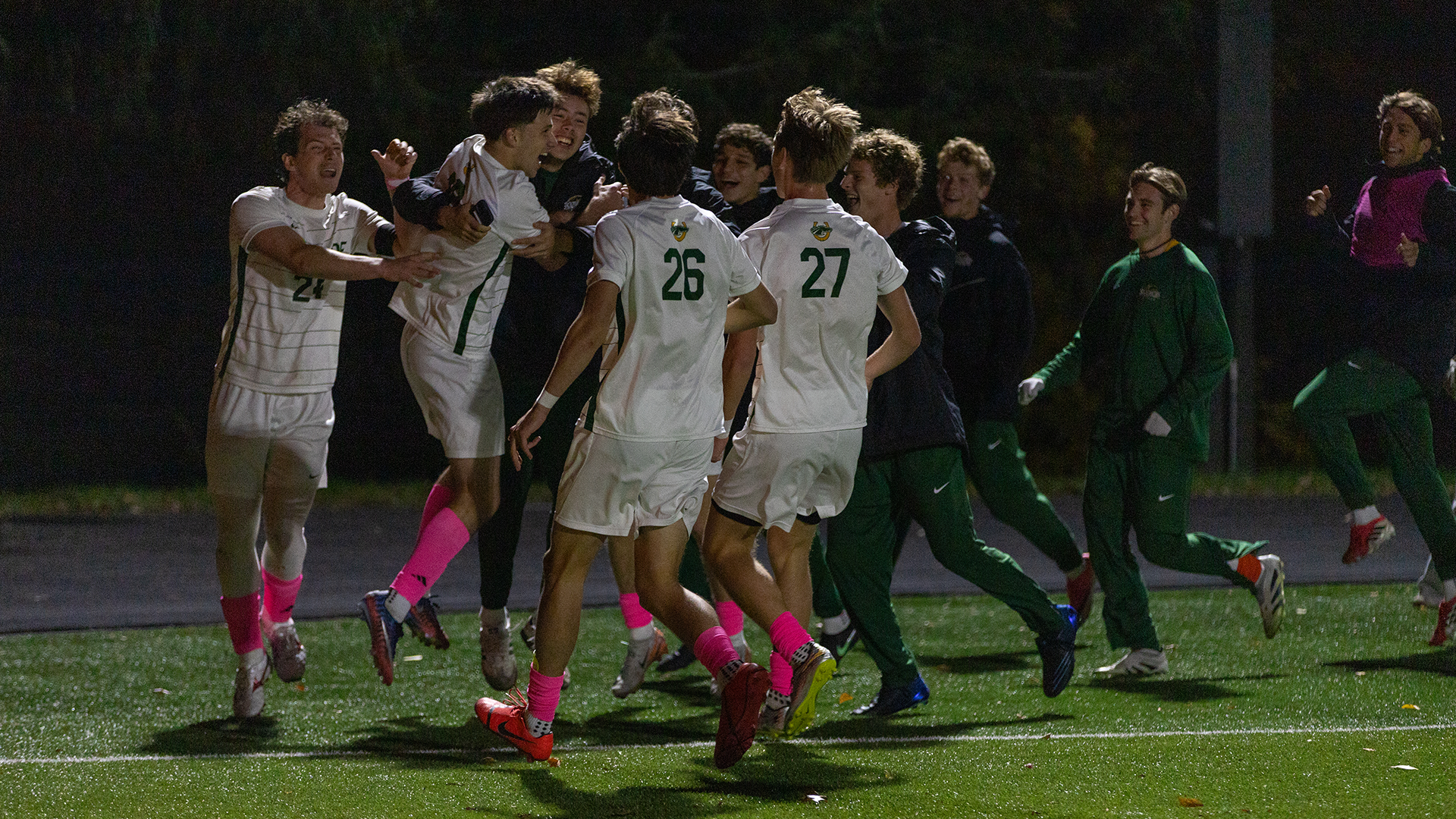 MSOC post-goal celebration