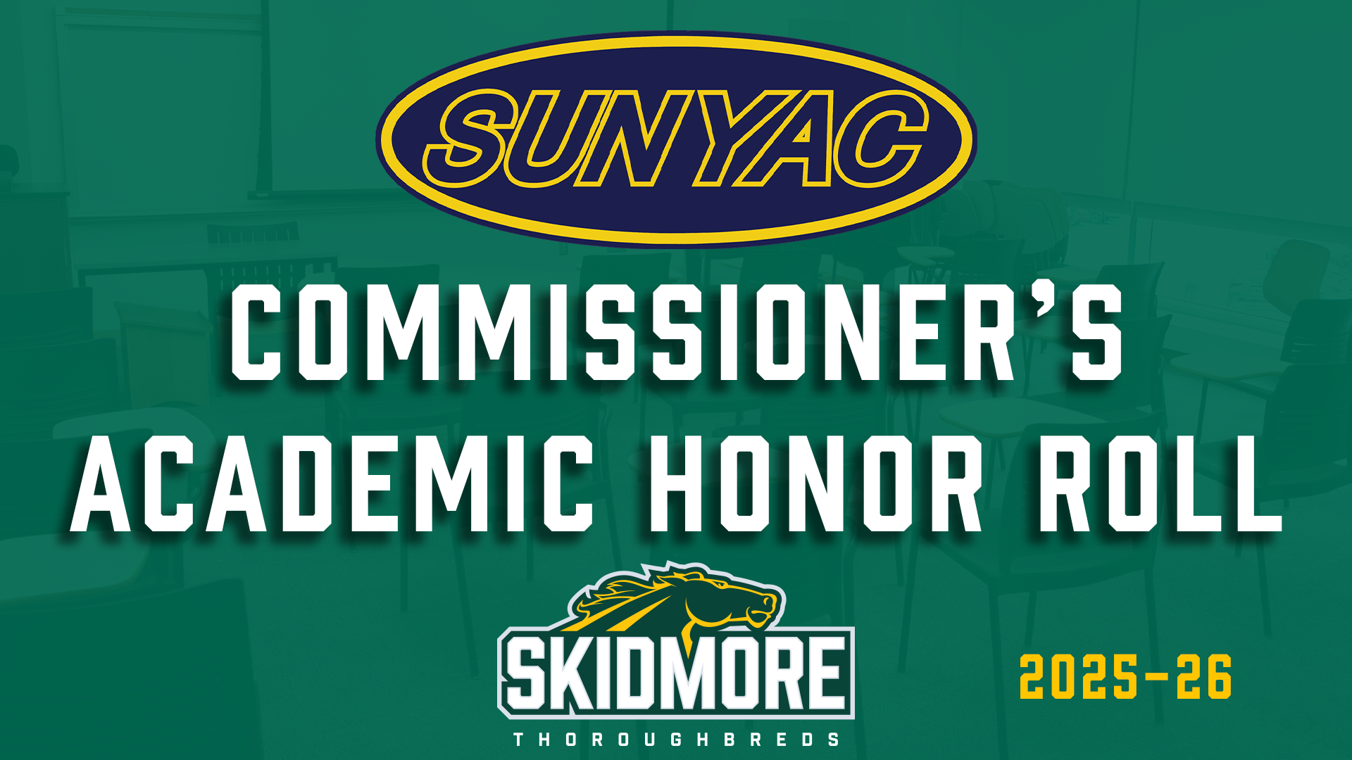 SUNYAC Commissioner's Academic Honor Roll 2025-26