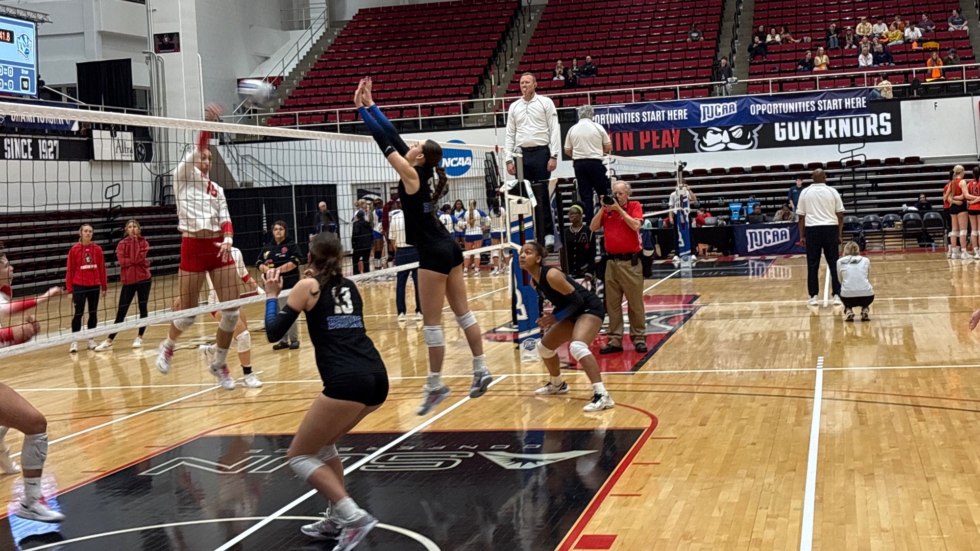 Volleyball Block Attempt