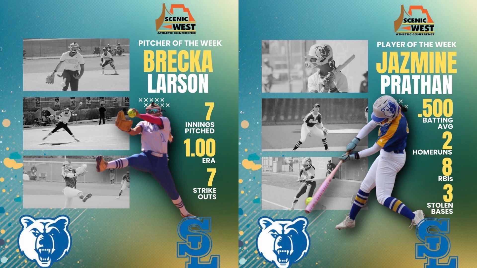 Softball Players of the Week 2