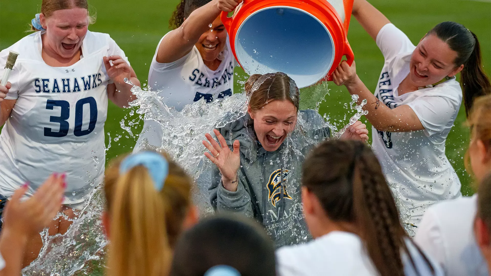Madison Heck celebrating first win as Seahawk head coach