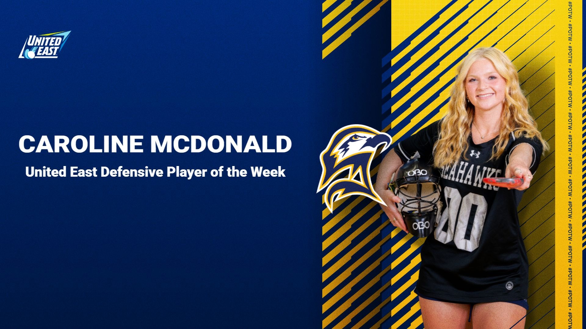 Caroline McDonald United East Defensive Player of the Week (Sept. 14, 2026)