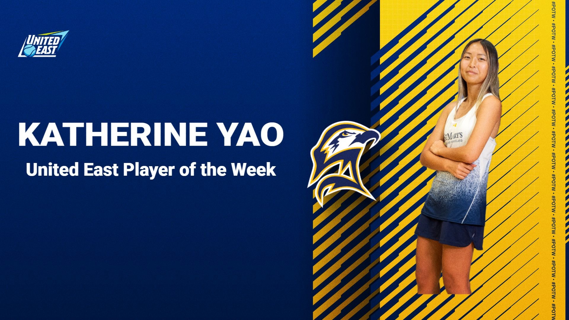 Katherine Yao United East Player of the Week (Sept. 29, 2026)