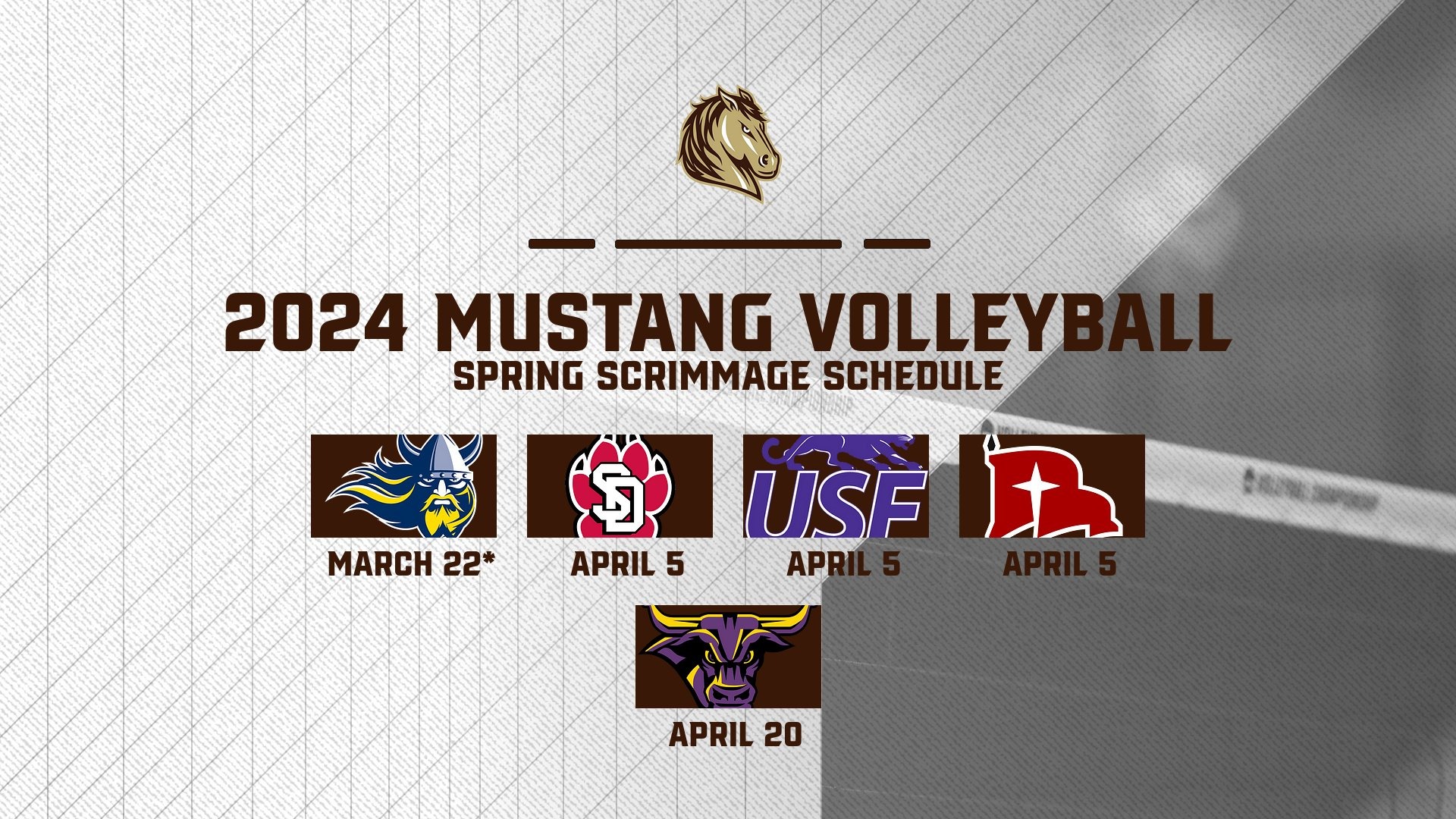 Mustang volleyball announces Fall schedule SMSU Athletics