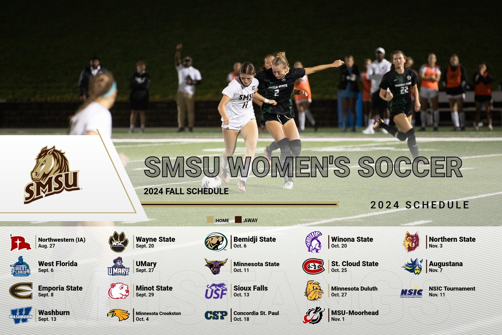 Women's soccer inks five from class of 2024 SMSU Athletics
