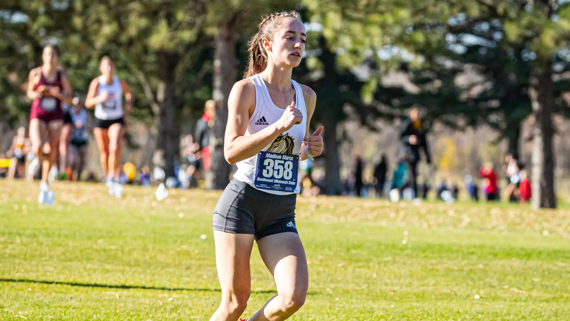 2024 NSIC Women’s Cross Country Championships  - Captured at Souris Valley Golf Course on Oct 26, 2024 in Minot, North Dakota Photo by Kubsam Daniel