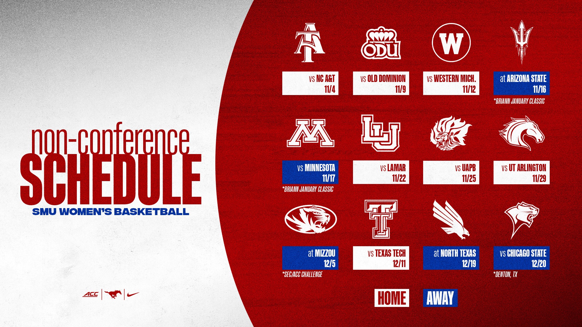 202425 ACC Women’s Basketball Schedule Announced SMU Athletics