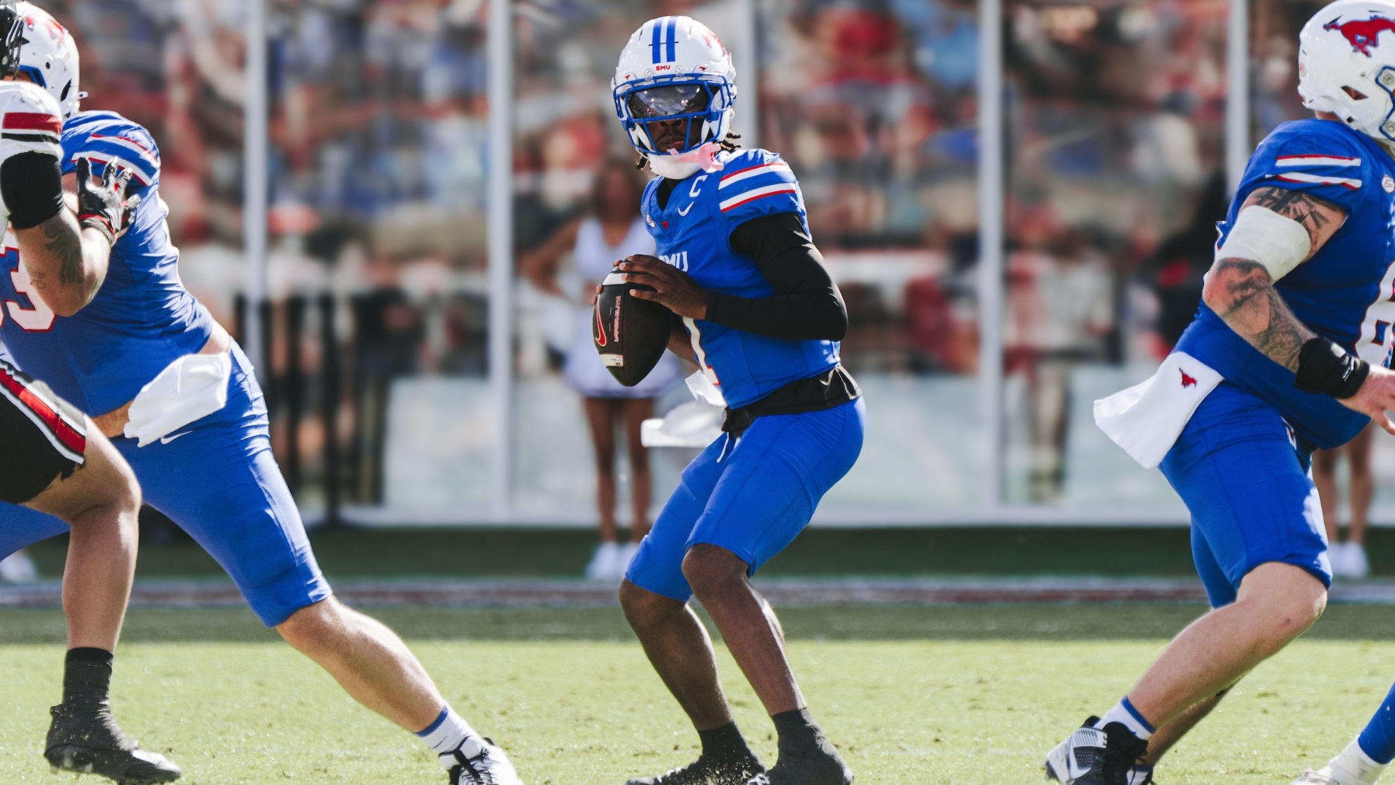 Kevin Jennings in action for the SMU Mustangs