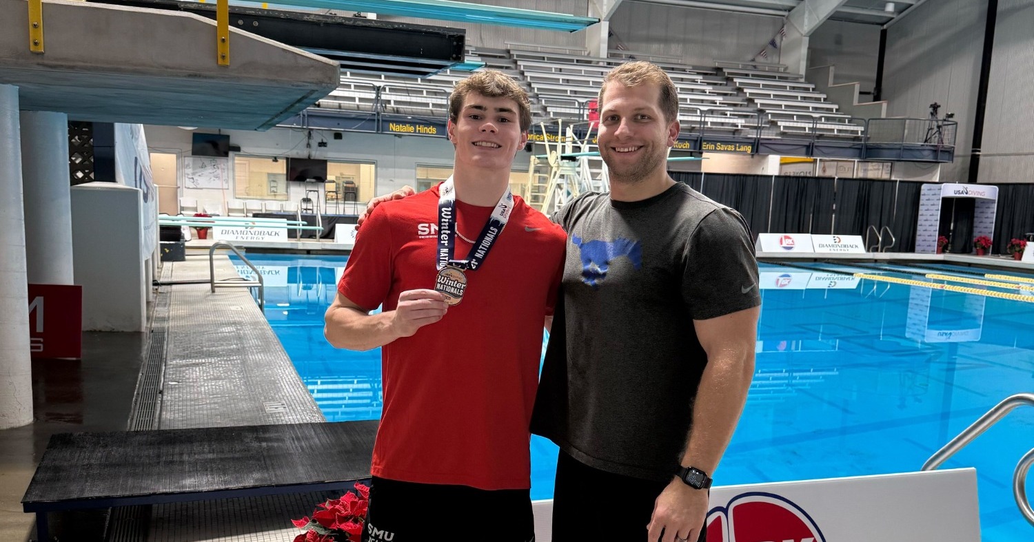 Luke Sitz and Coach Schmidt