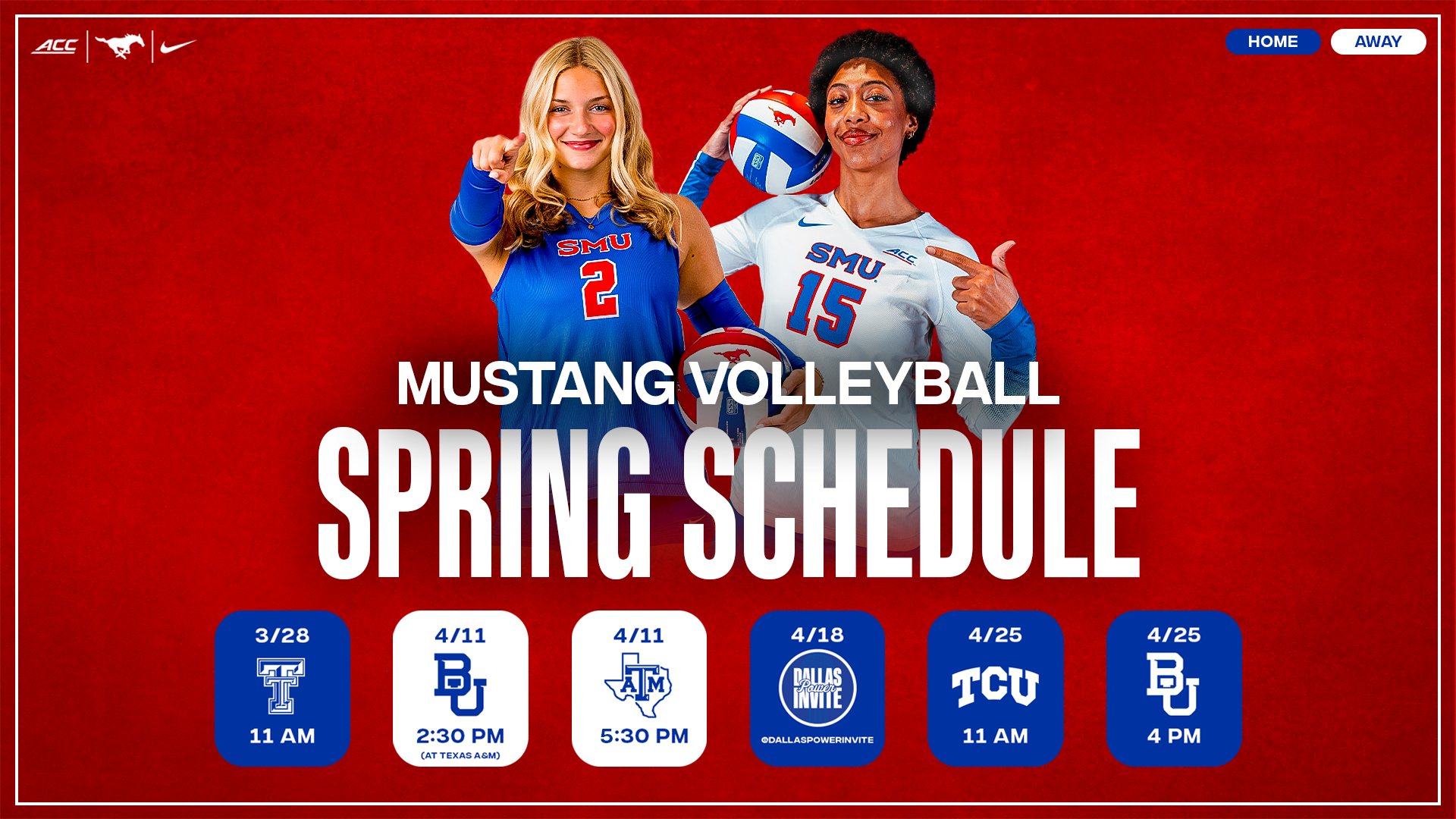 VB 2026 Spring Schedule