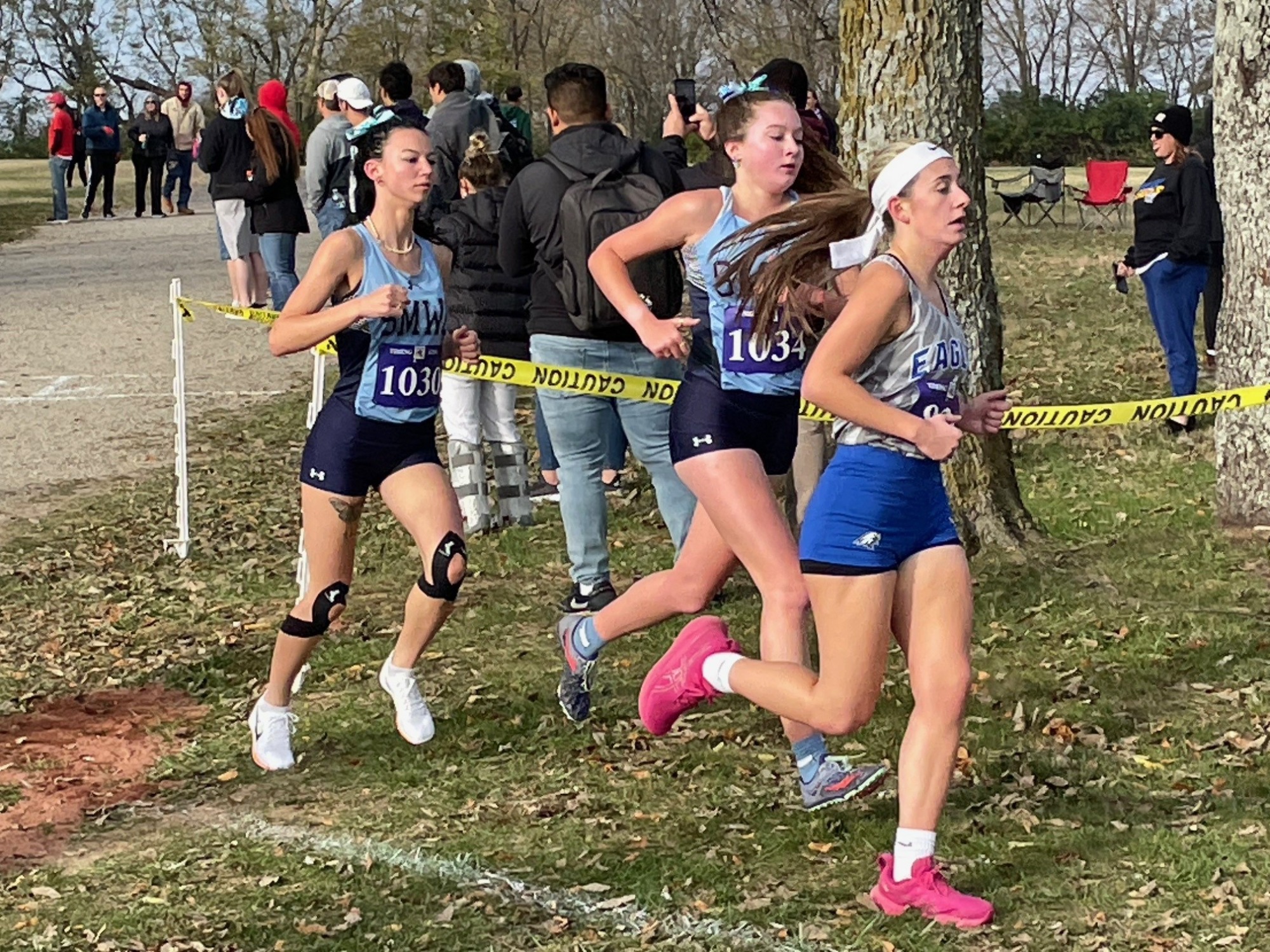 Abbigael Coyle (left) and Quinlan Teague compete Saturday at the RSC Championships.