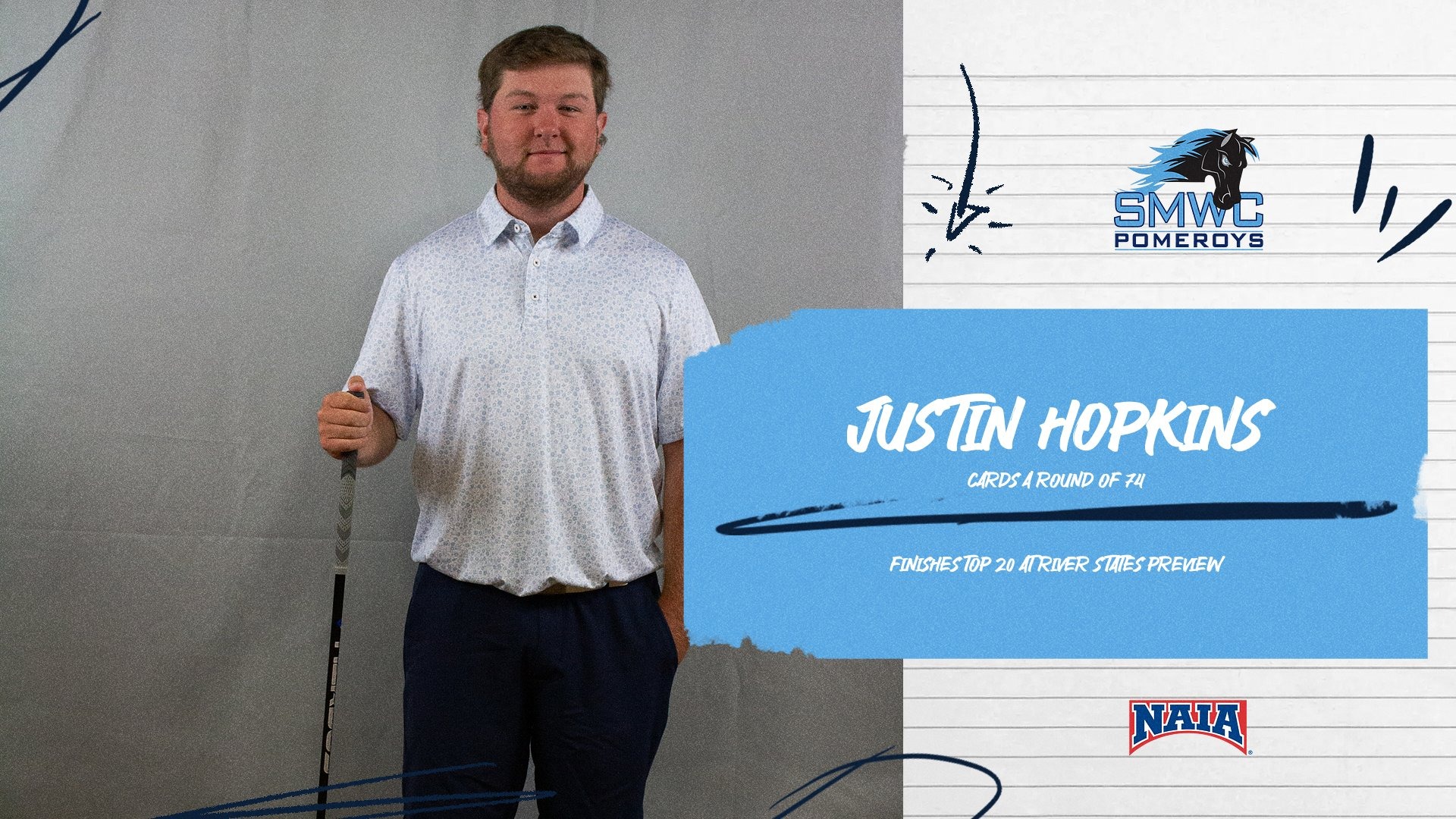 justin hopkins leads at river states conference preview