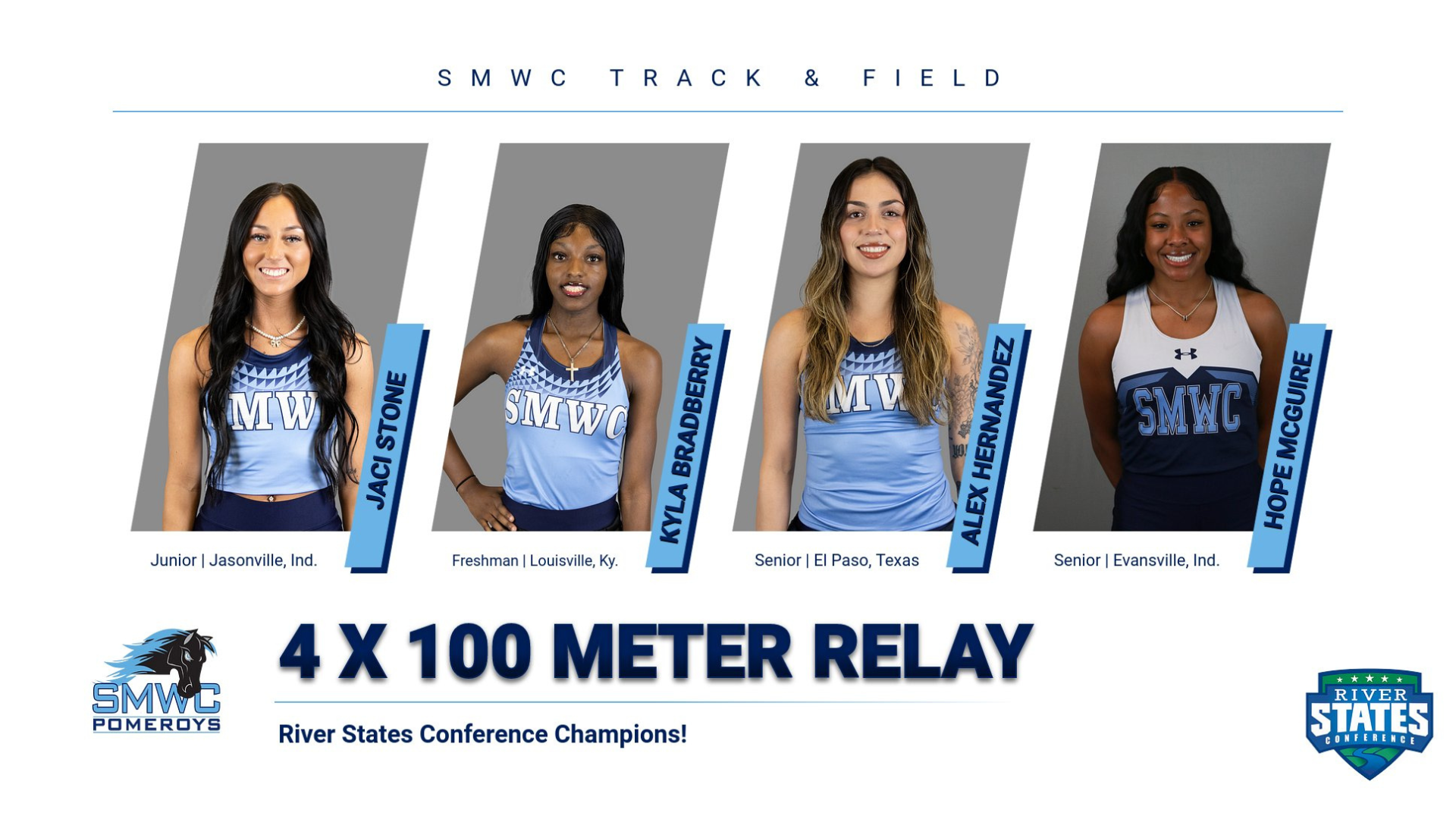 womens track river states conference recap 2025