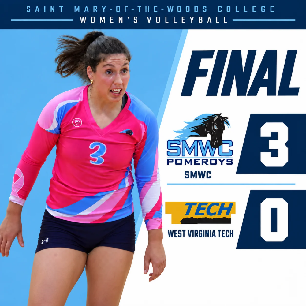 smwc volleyball wins wv tech front