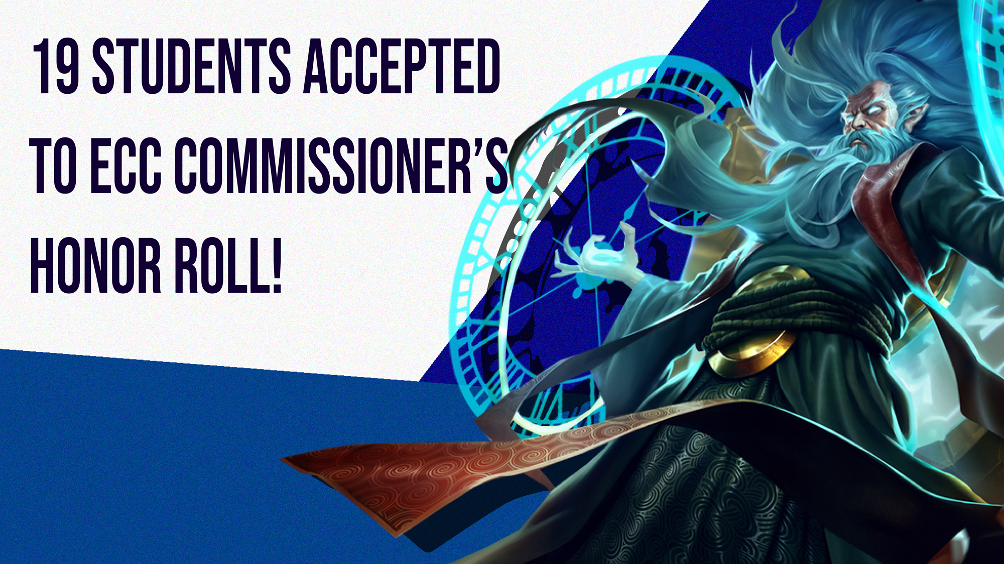 Graphic saying SNHU had 19 honorees for Honor Roll by the East Coast Conference