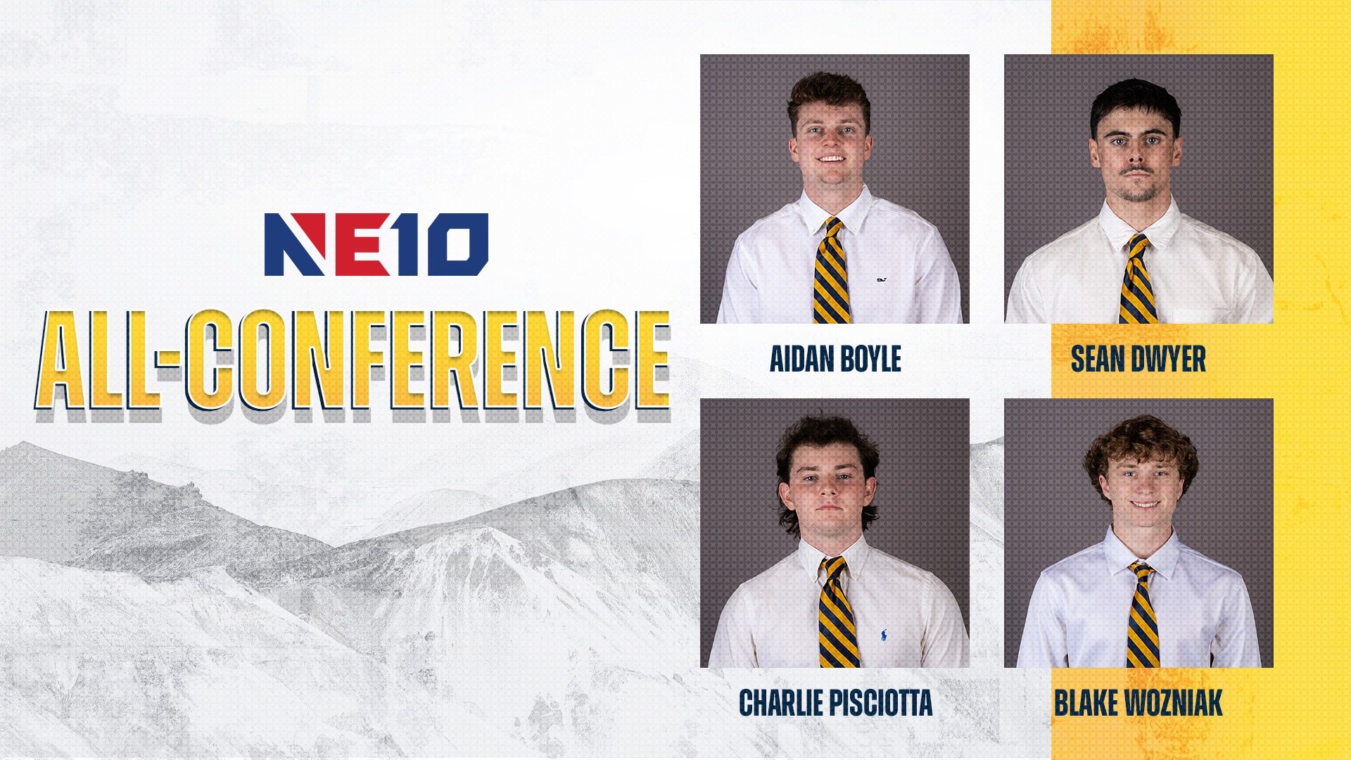 SNHU NE10 Men's Lacrosse All-Conference graphic
