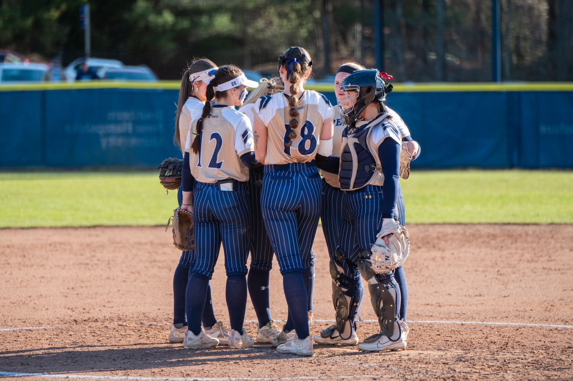 SNHU softball playing Saint Anselm College on April 17, 2025.