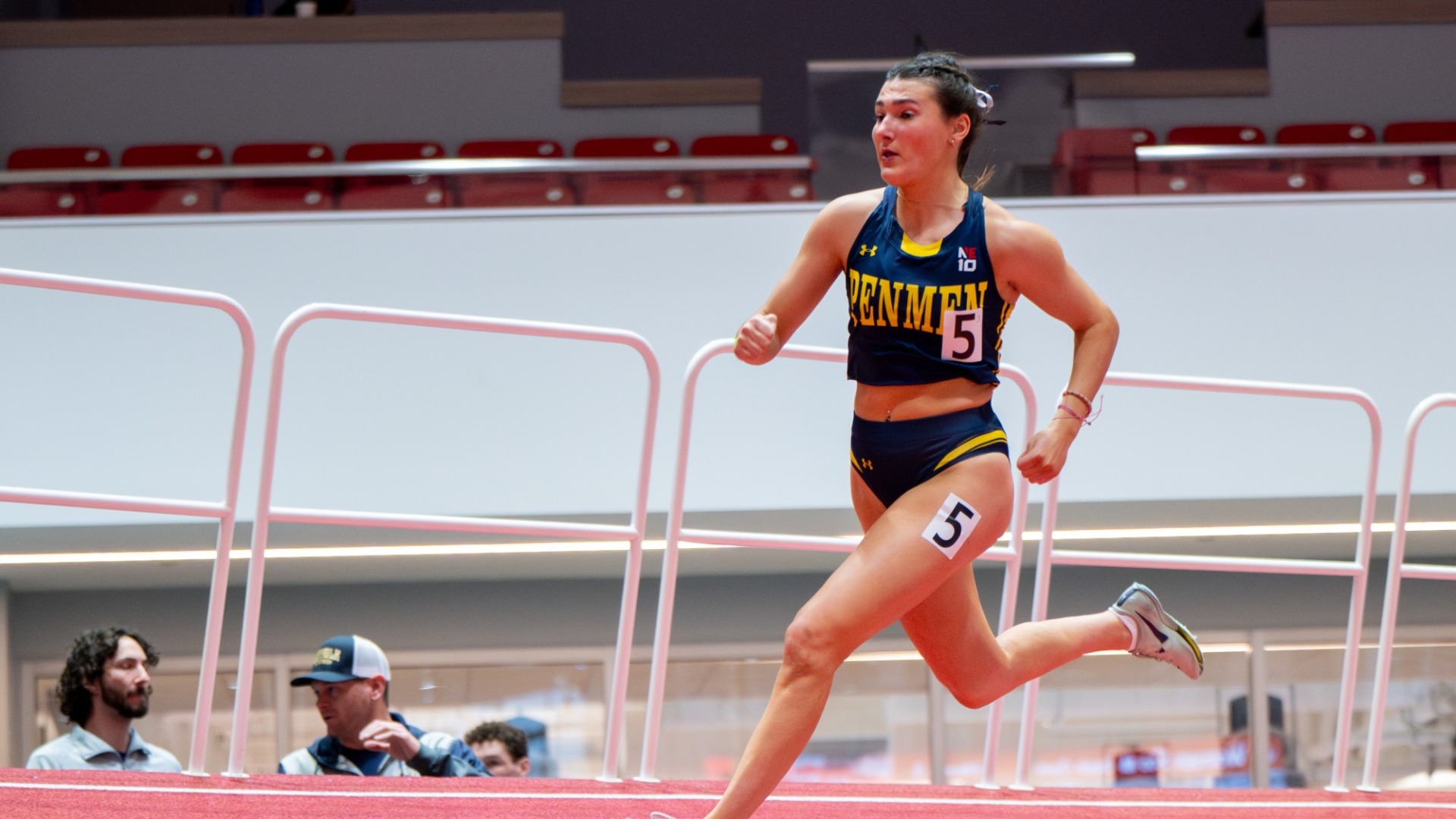 Hannah Sippel sprints in a race for SNHU