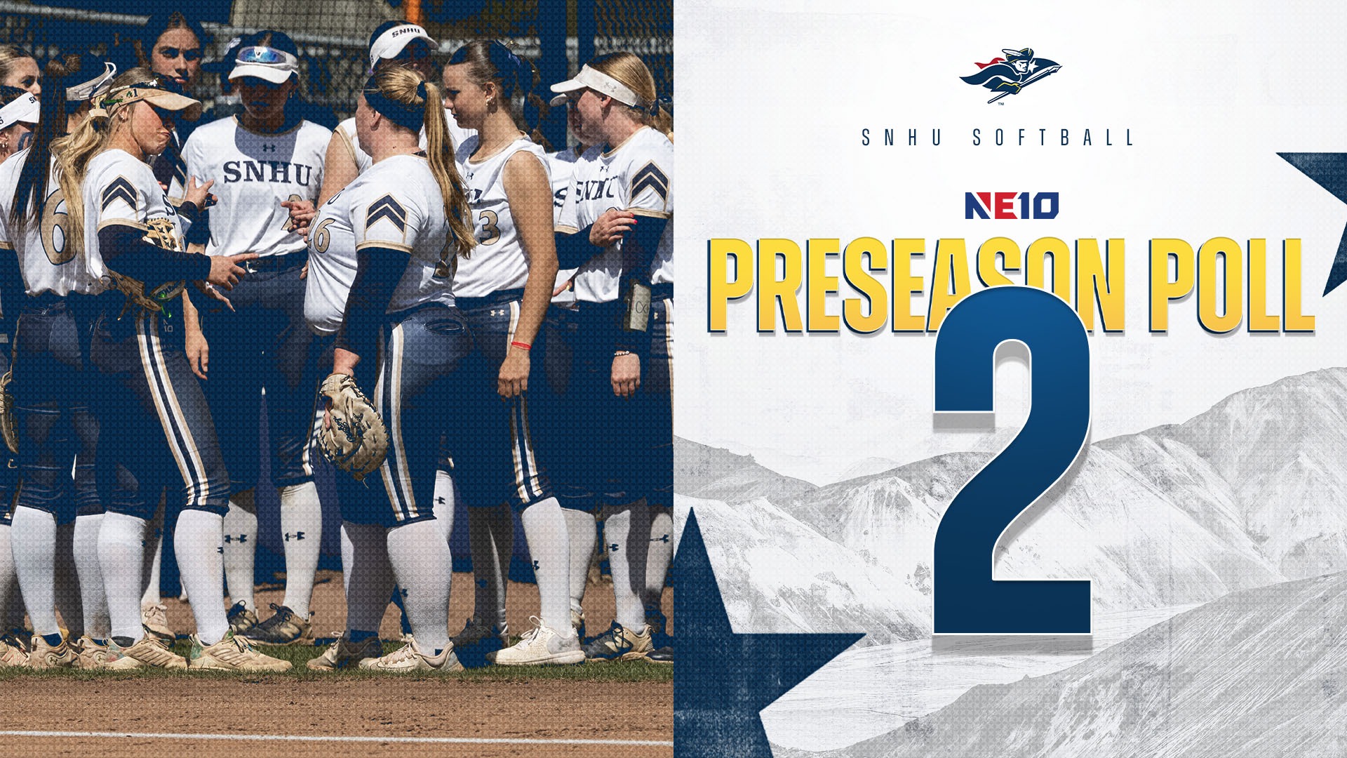 SNHU softball is predicted second in the pre-season NE10 Coach poll