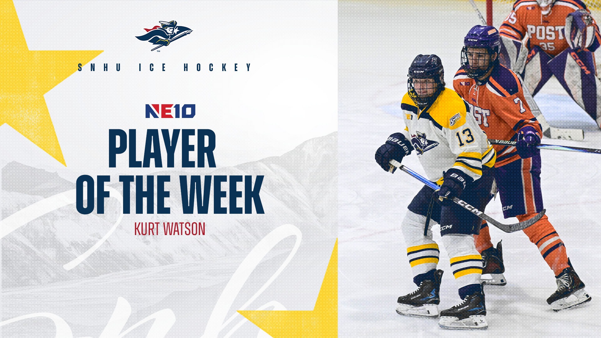 SNHU's Kurt Watson was named NE10 Player of the Week