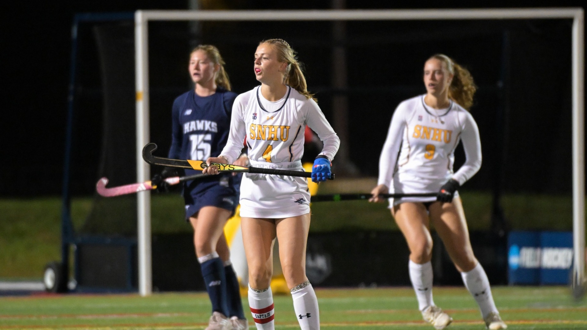 Amelia Crocombe looks ready to lead the offense for field hockey