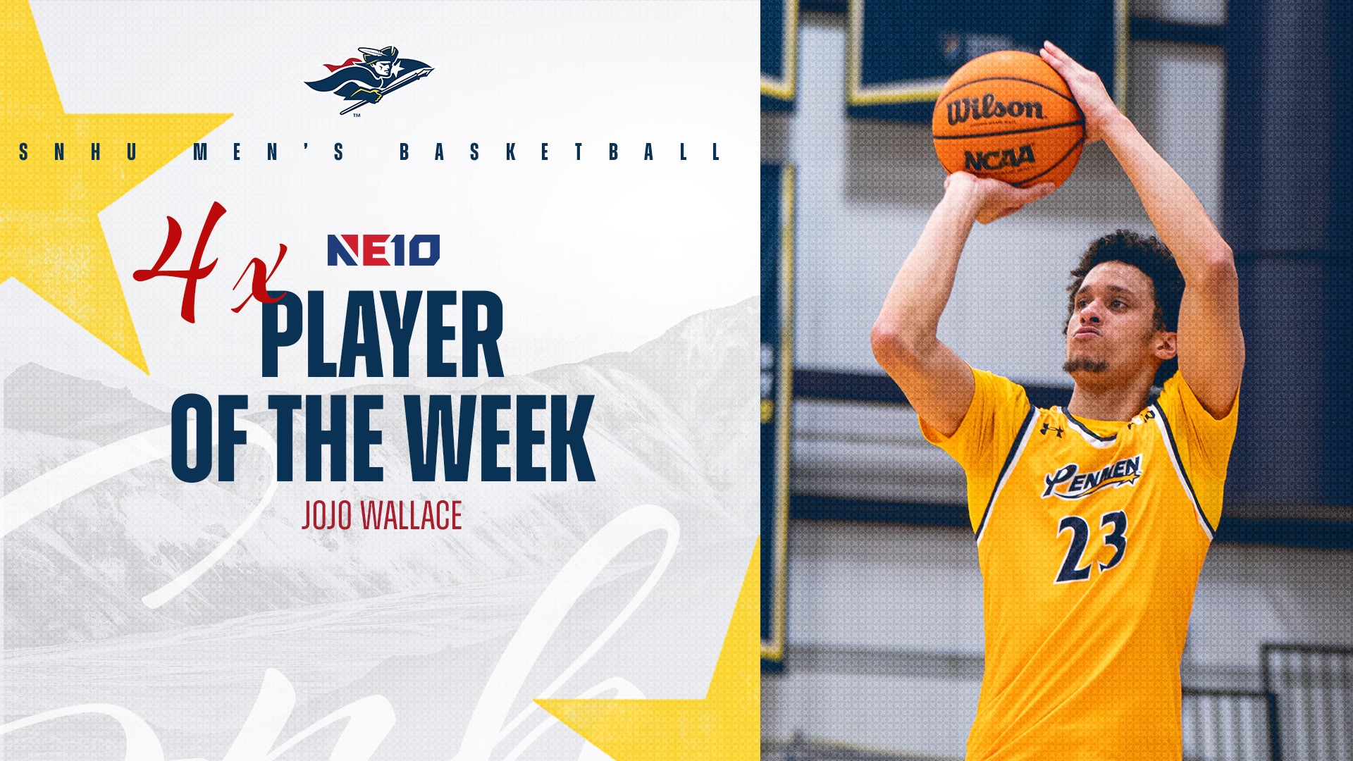 Jo Jo Wallace Earns His Fourth NE10 Player of the Week Award 