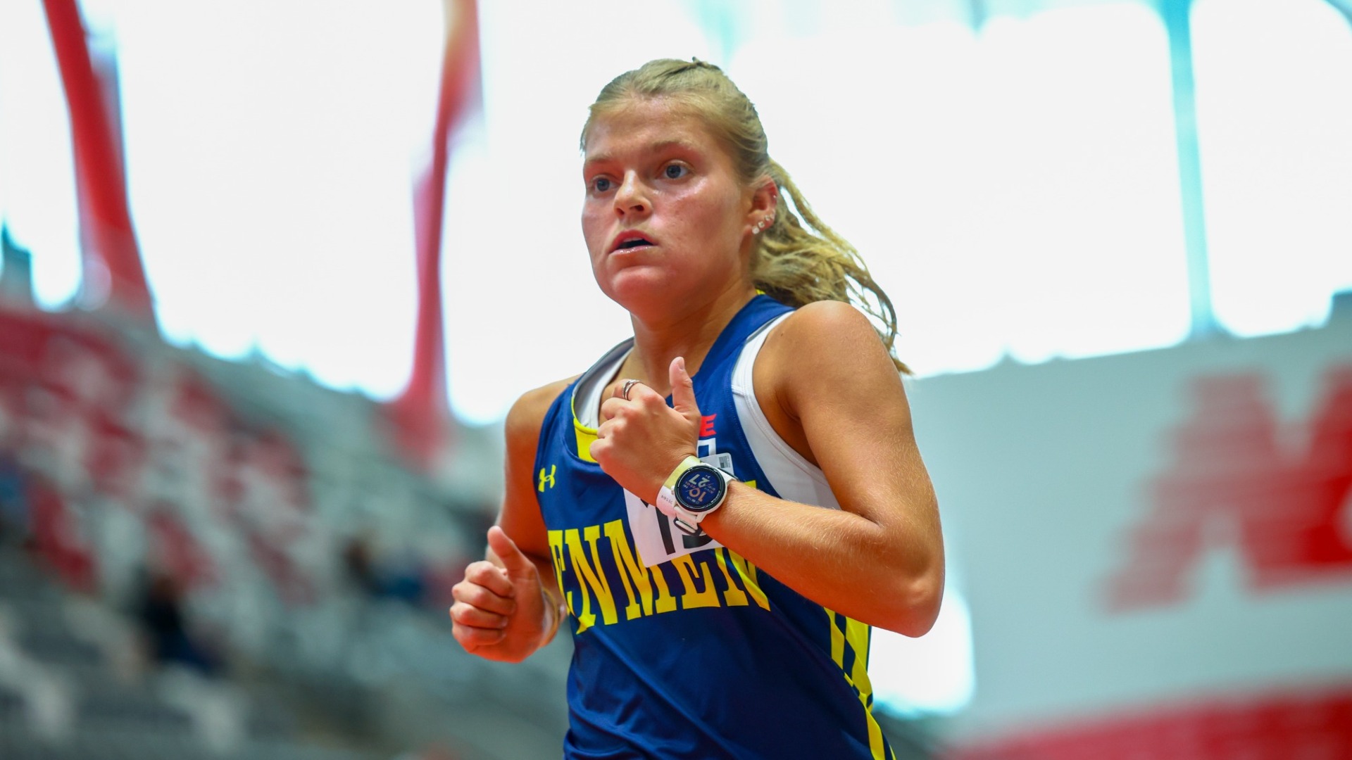 Kora Hay Running a distance race in Boston
