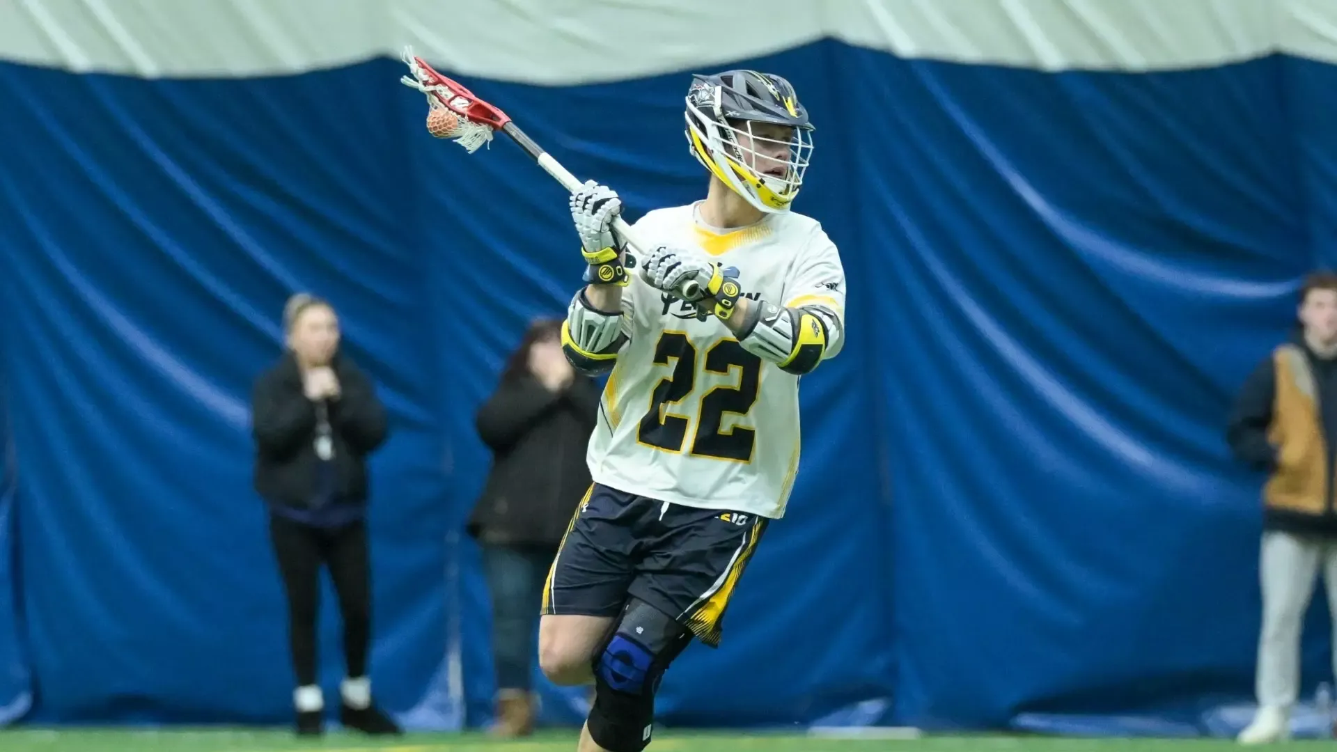 Lasse Volquardsen scored 15 points in his first game vs. Felician