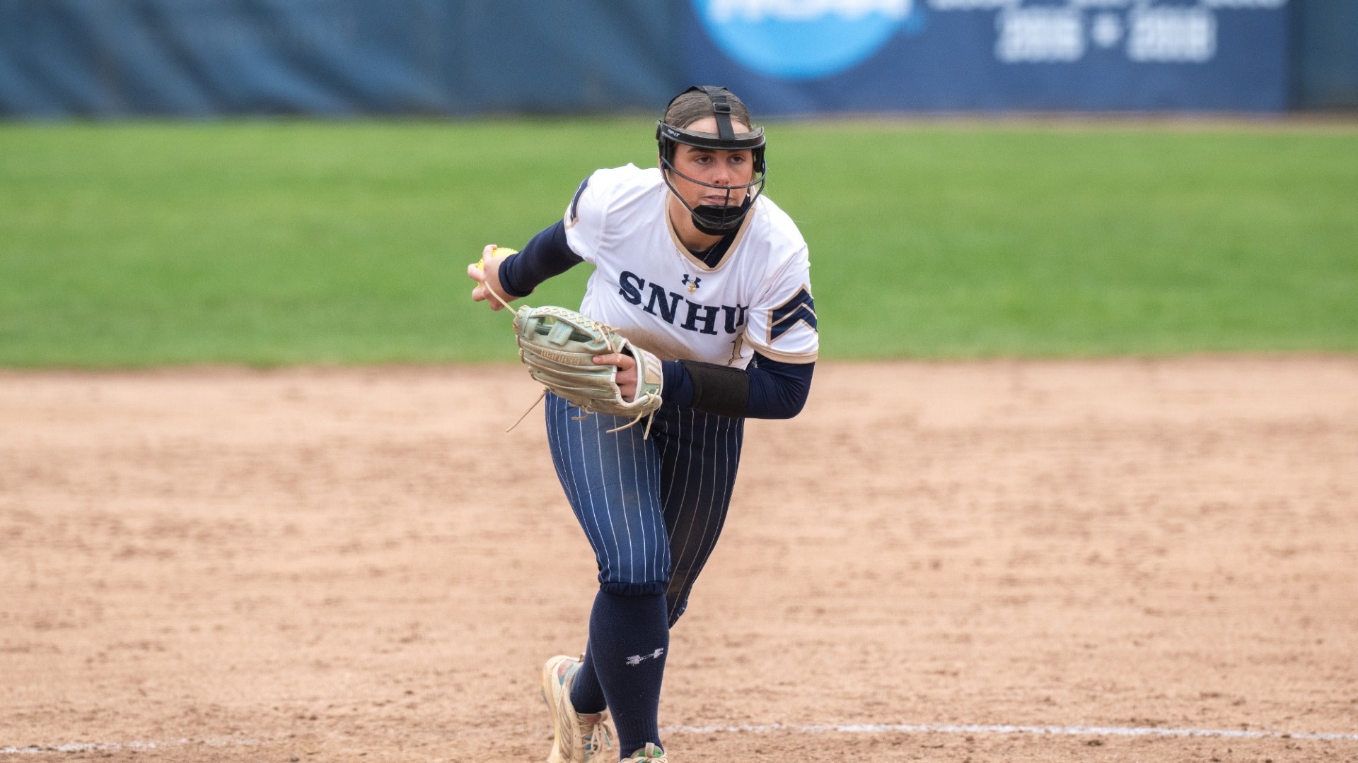 Charlotte Donovan delivers the pitch for softball