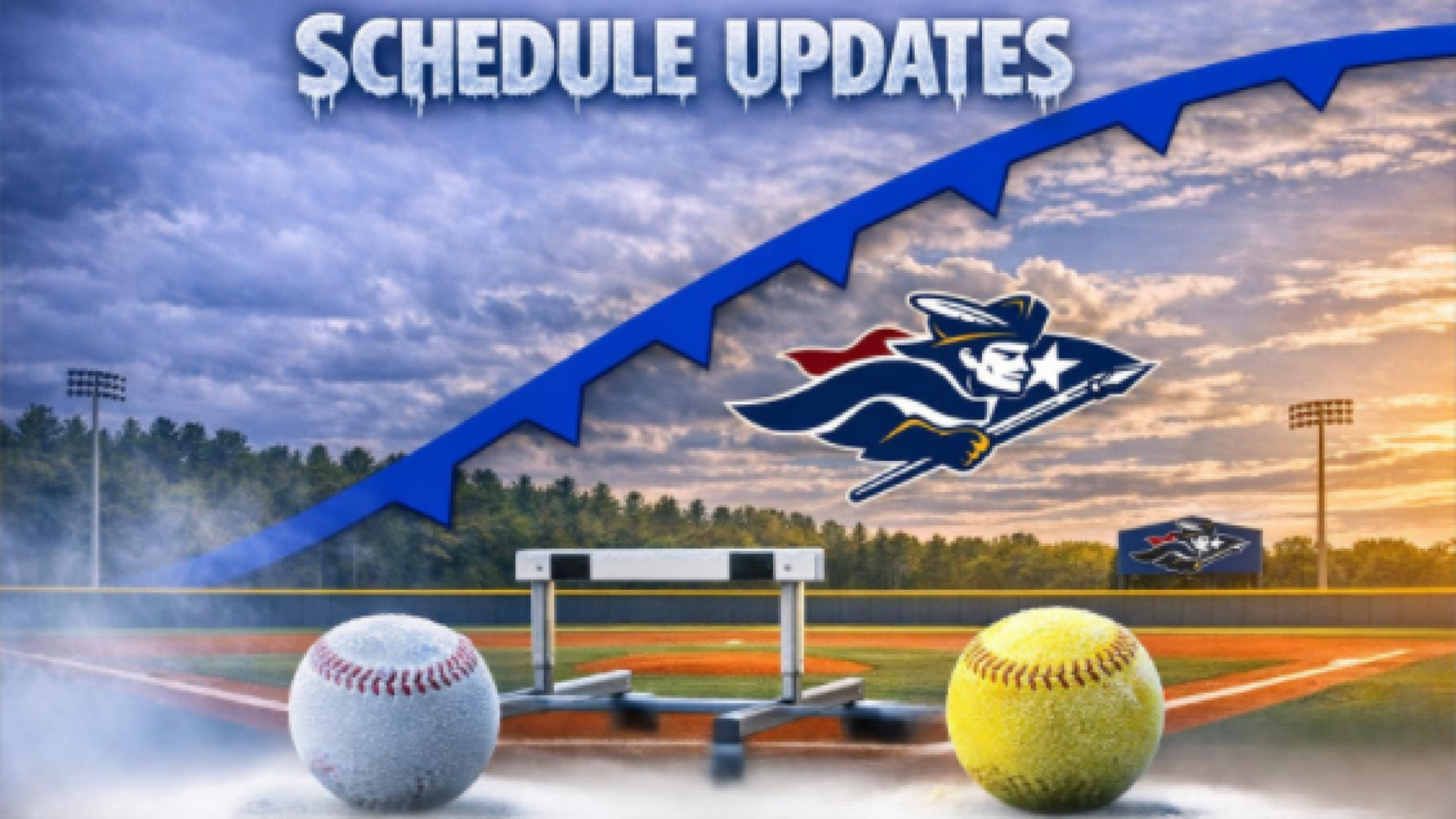 Schedule Update Graphic for Cold Weather