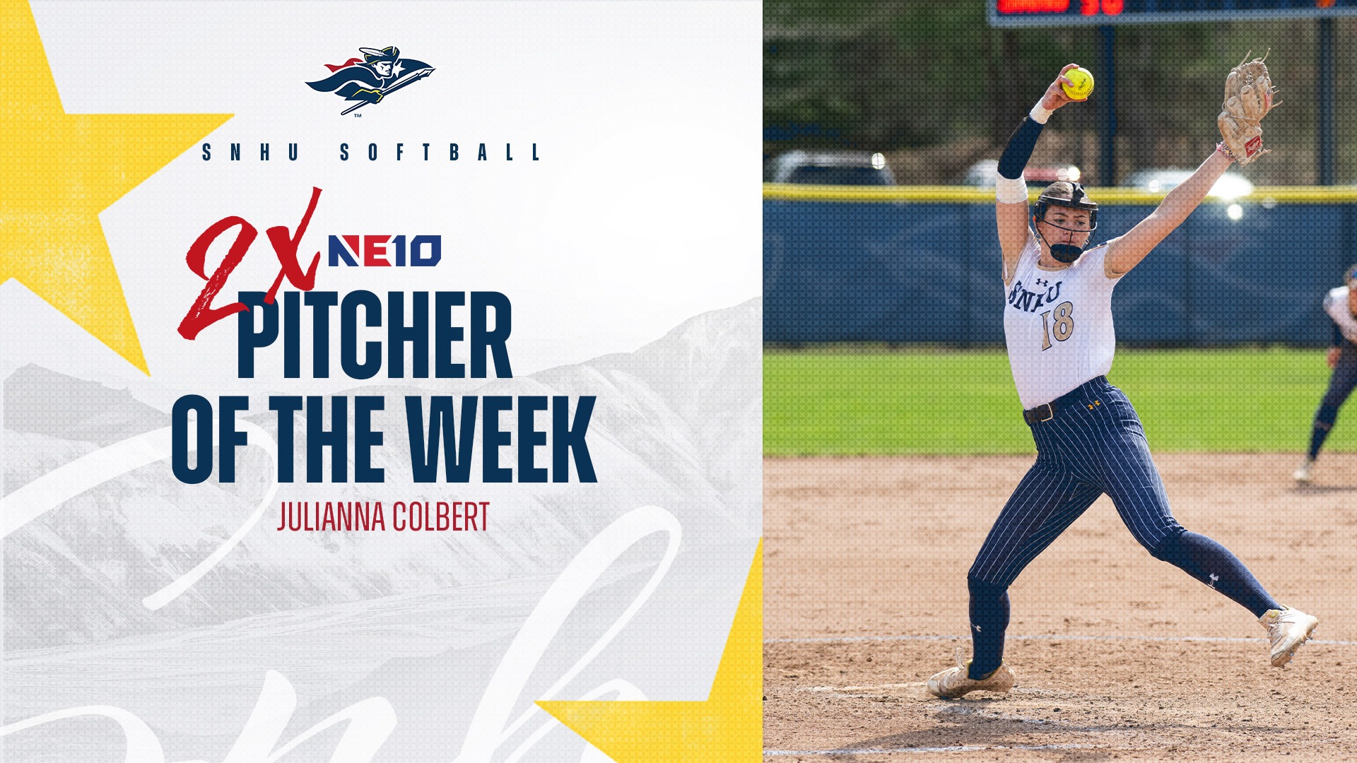Julianna Colbert named NE10 Pitcher of the Week
