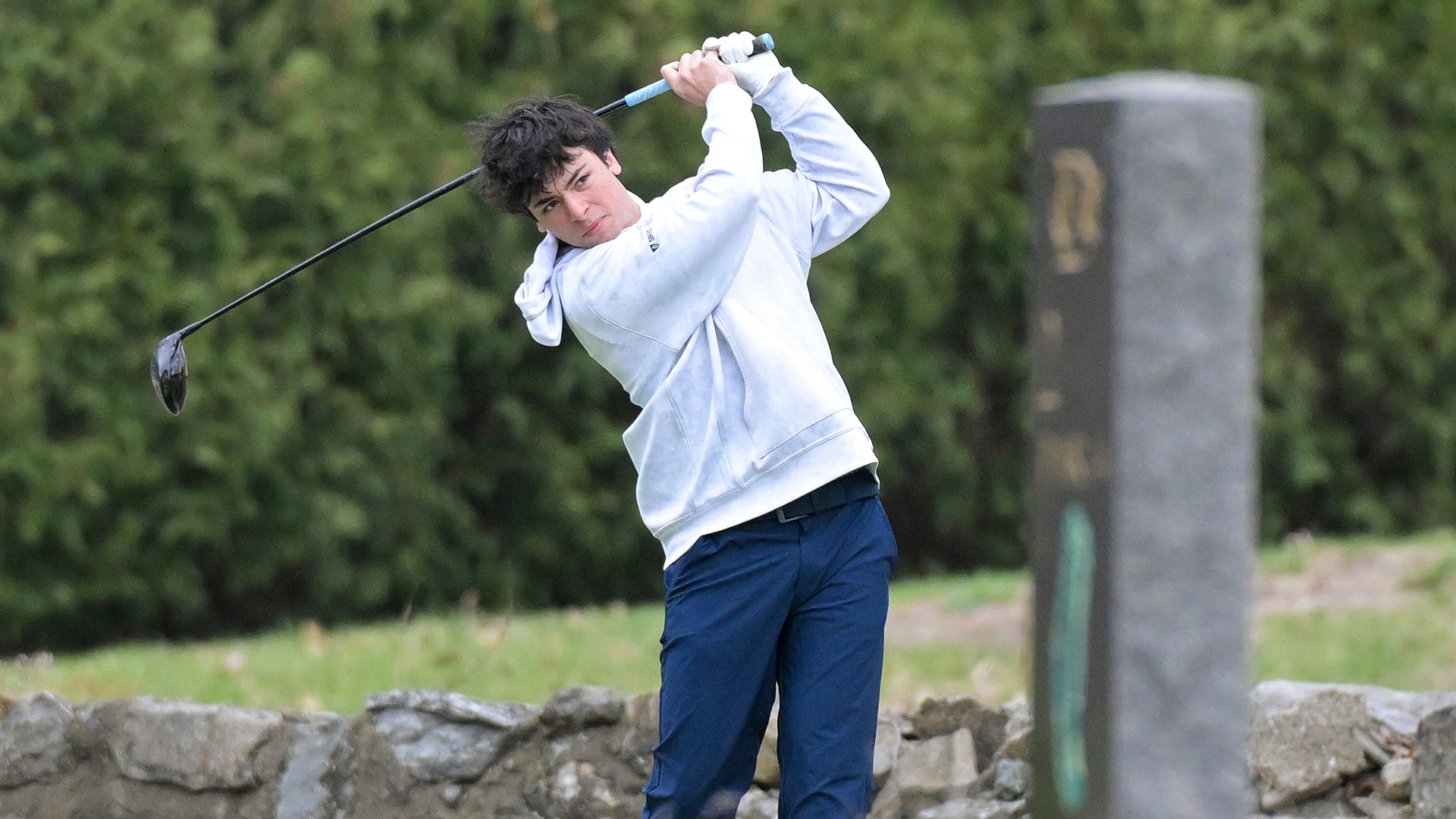 Stephen Ramos hitting his tee shot