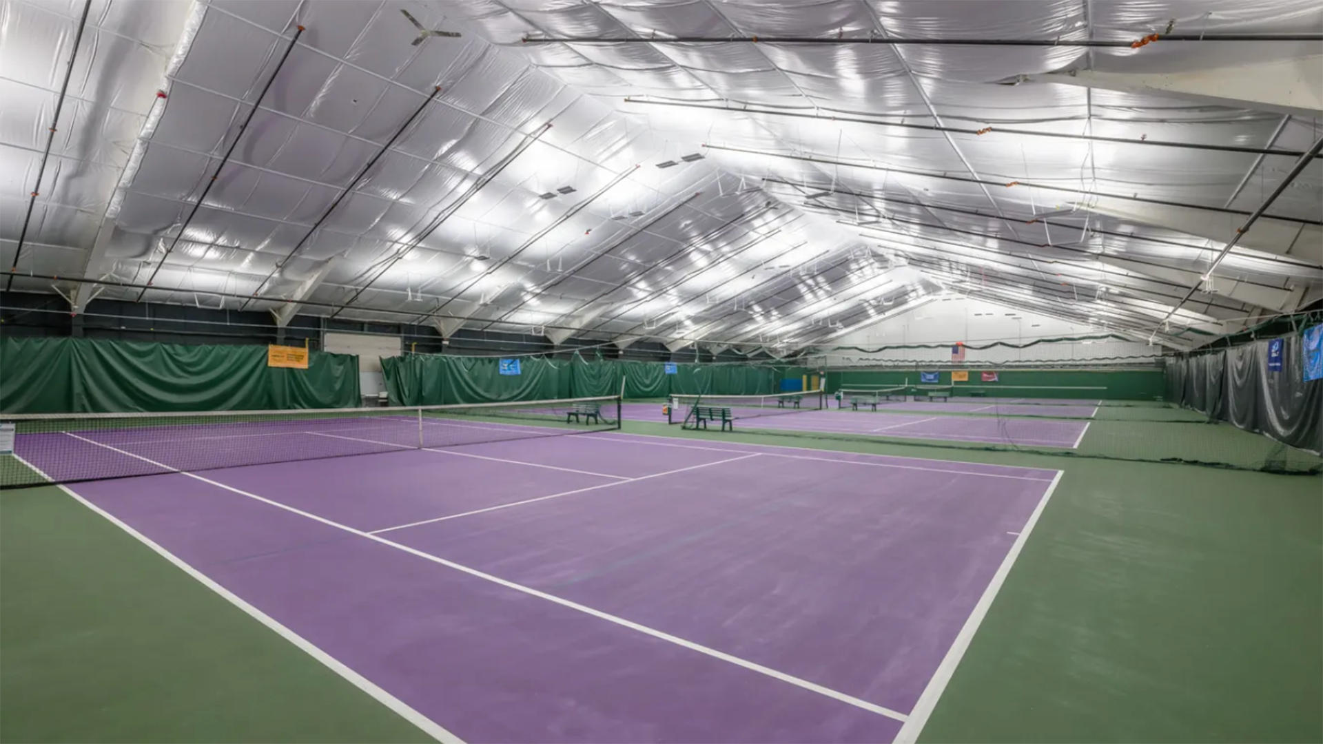 the YMCA Allard Center tennis courts