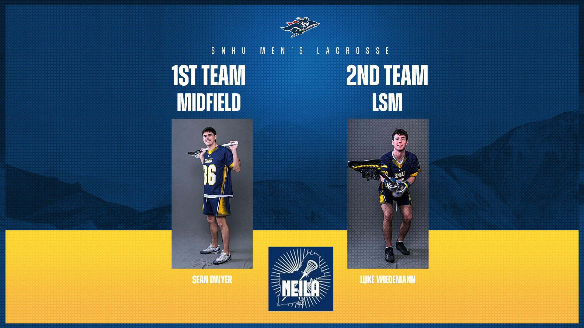 Pictures of Sean Dwyer, a first-teamer, and Luke Wiedemann, a second-teamer