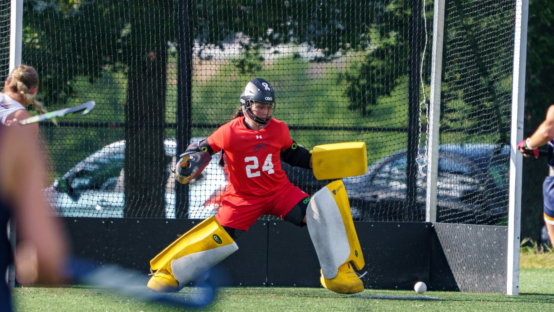 Goalie Augstina Miranda Waigand for field hockey