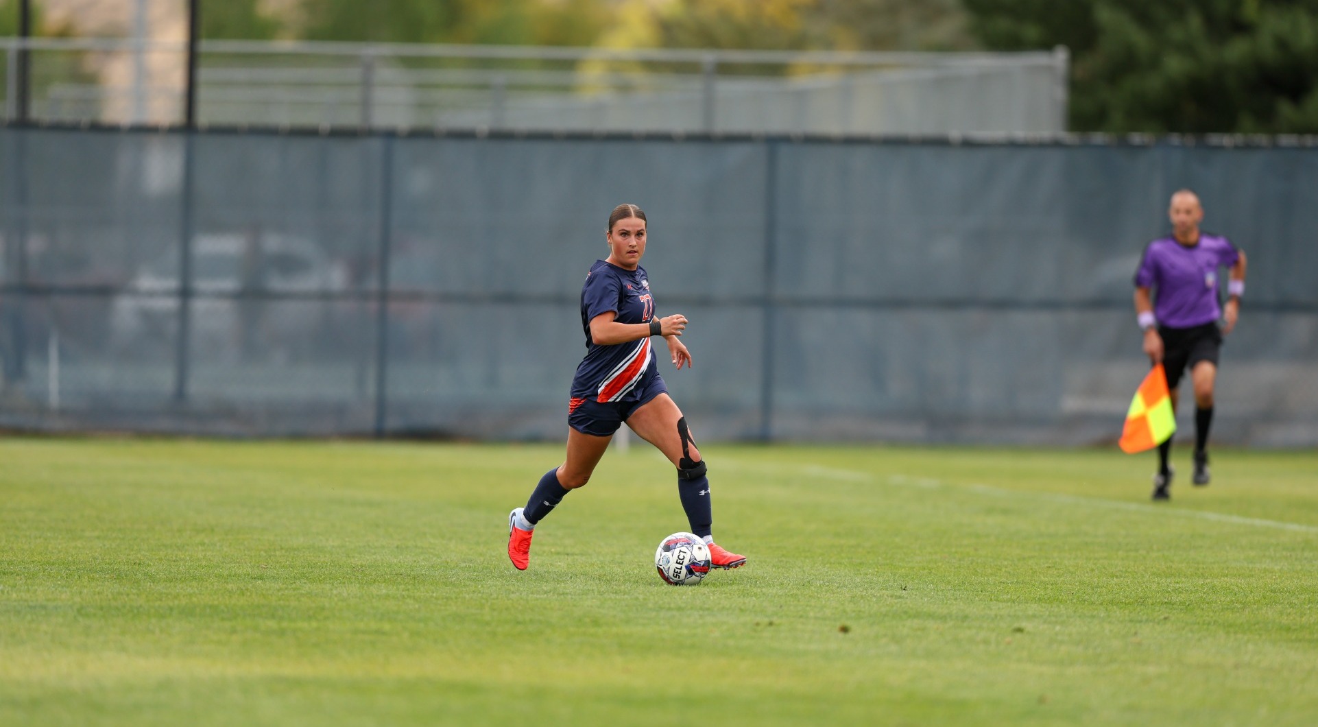Bailee Ballard advancing with the ball