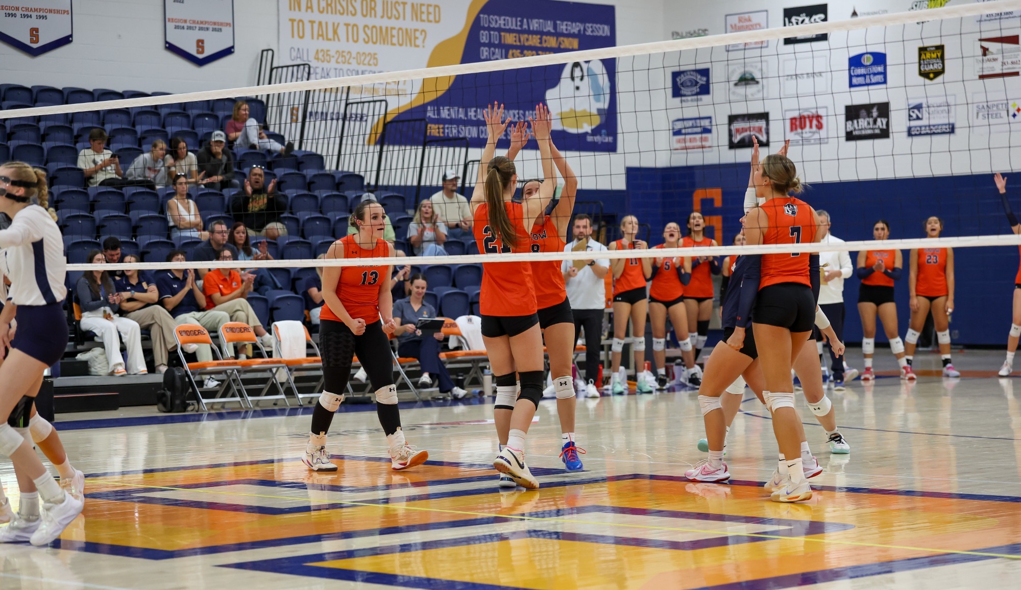 Snow College Volleyball Celebration