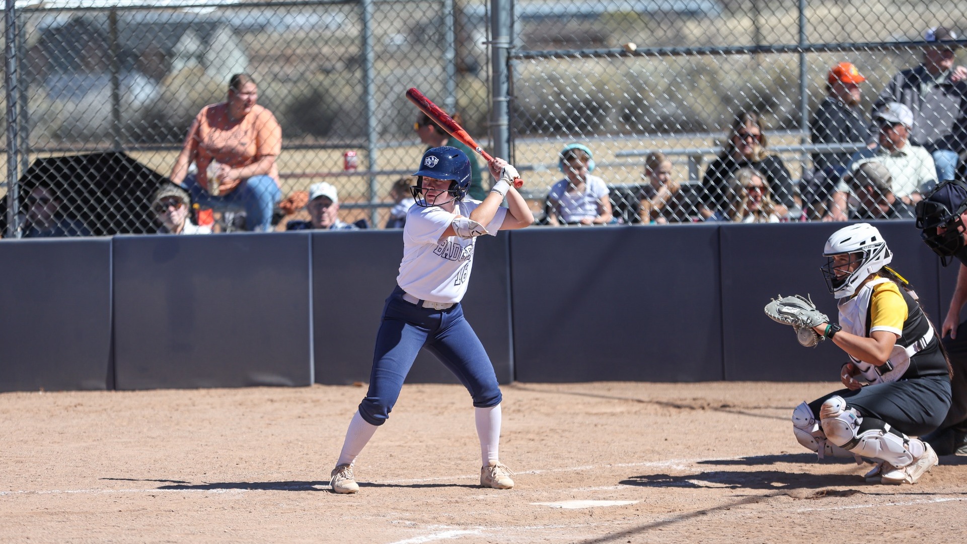 Claire Yates up to bat