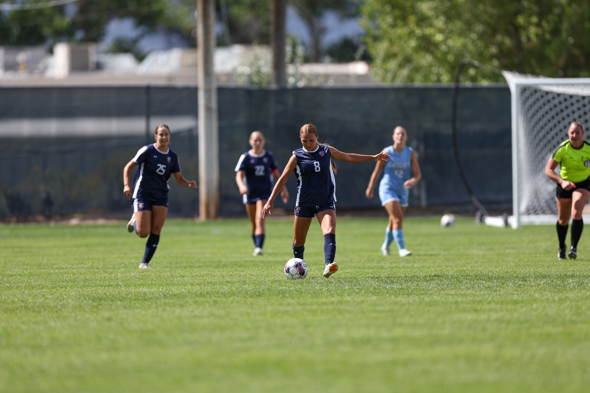 Anna Monson striking the ball